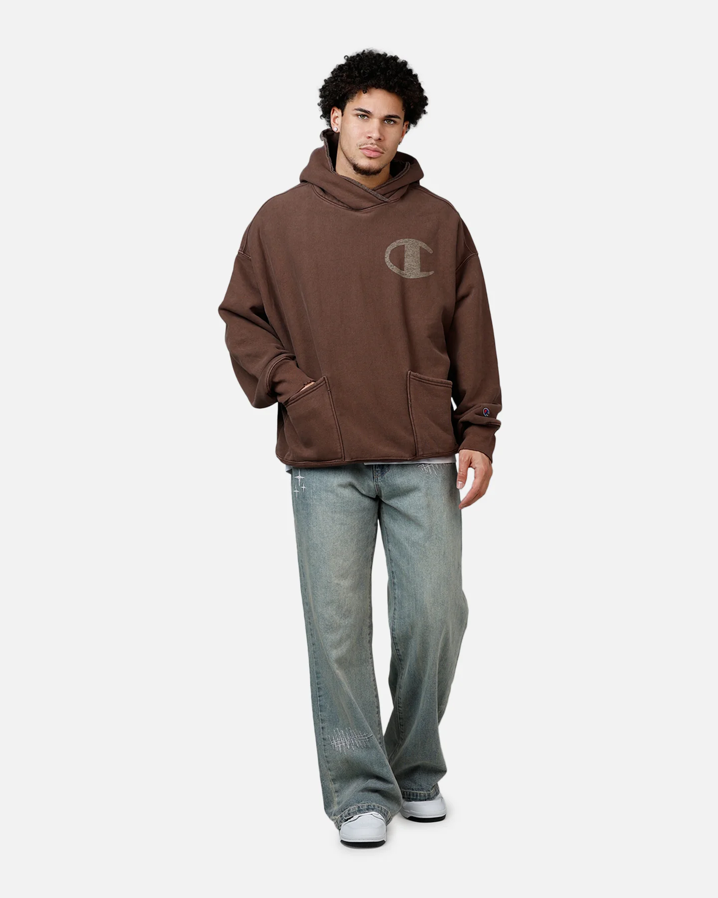 Champion XXL Hoodie Chocolate - Image 3