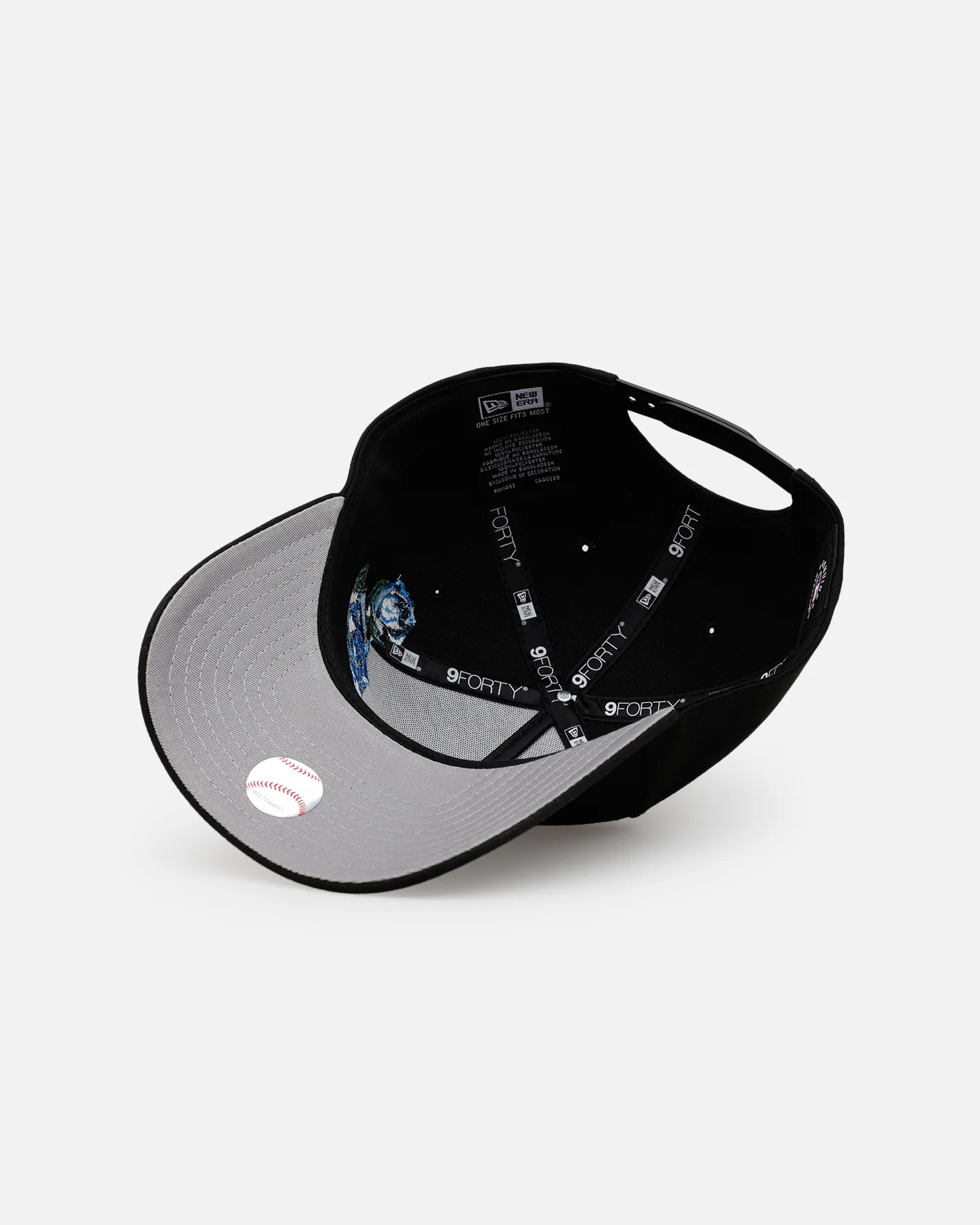 New Era Atlanta Braves 'Blue Rose' 9FORTY A-Frame Snapback Black/Blue - Image 6