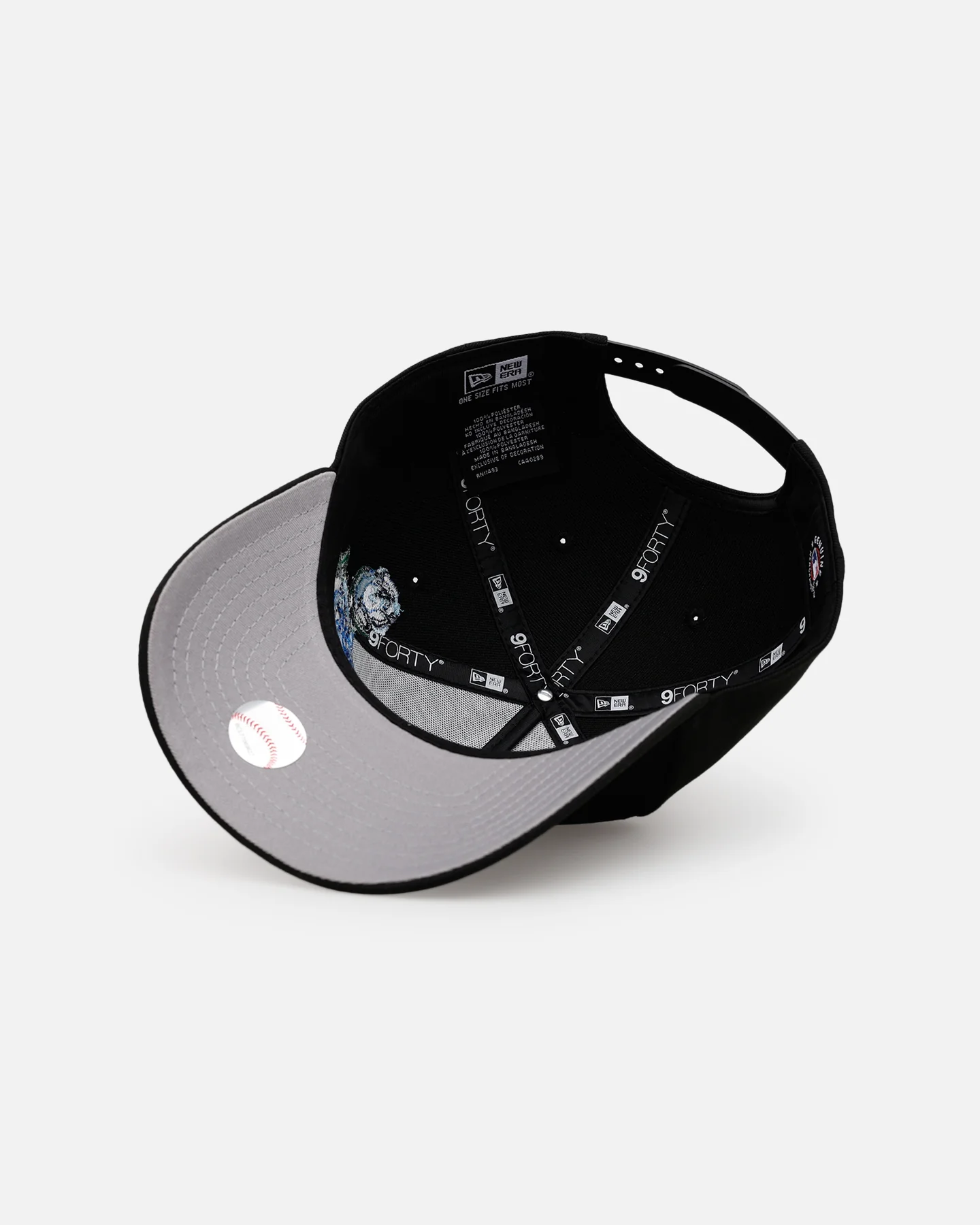 New Era Houston Astros 'Blue Rose' 9FORTY A-Frame Snapback Black/Blue - Image 6