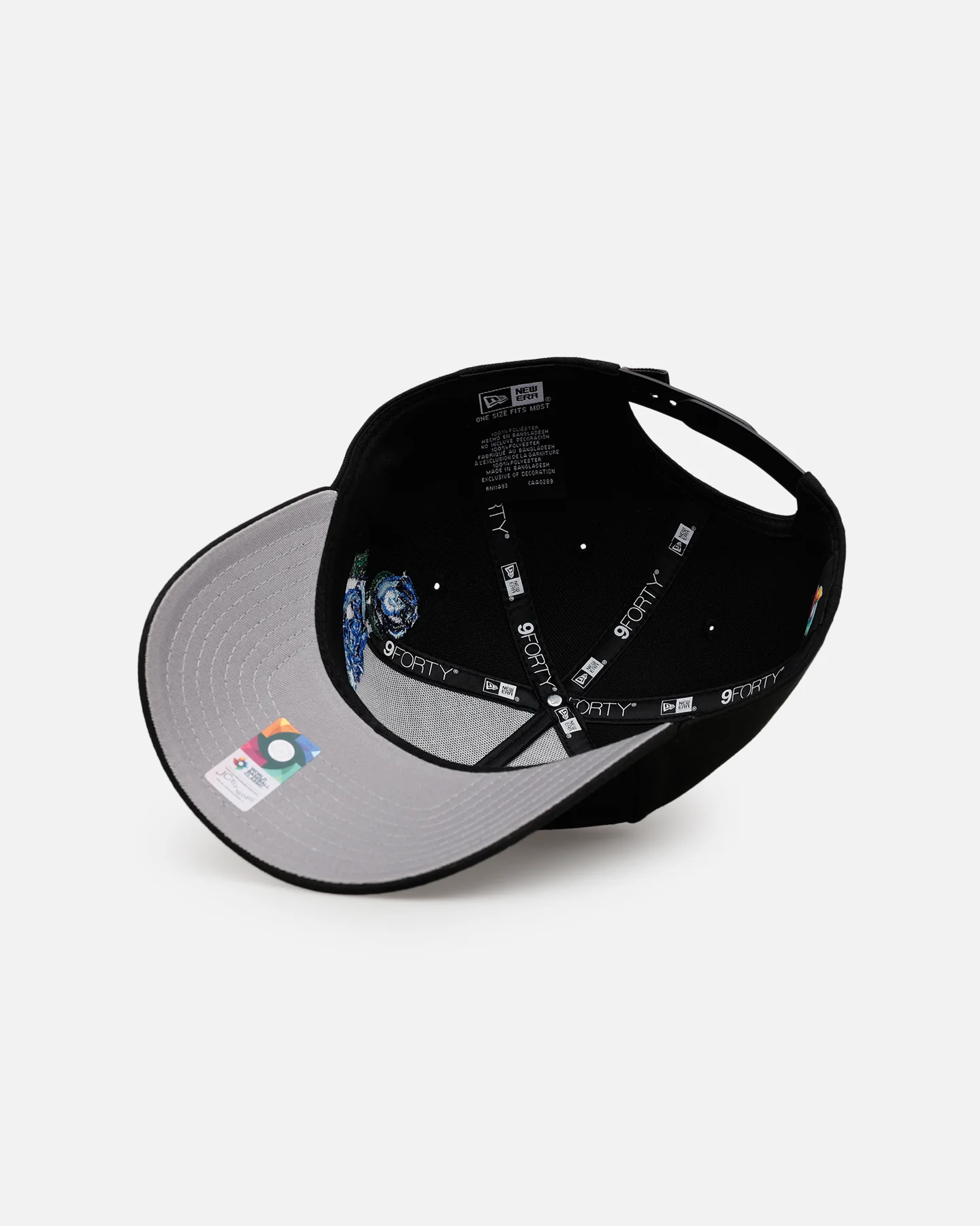 New Era Mexico National Baseball Team 'Blue Rose' 9FORTY A-Frame Snapback Black/Blue - Image 6