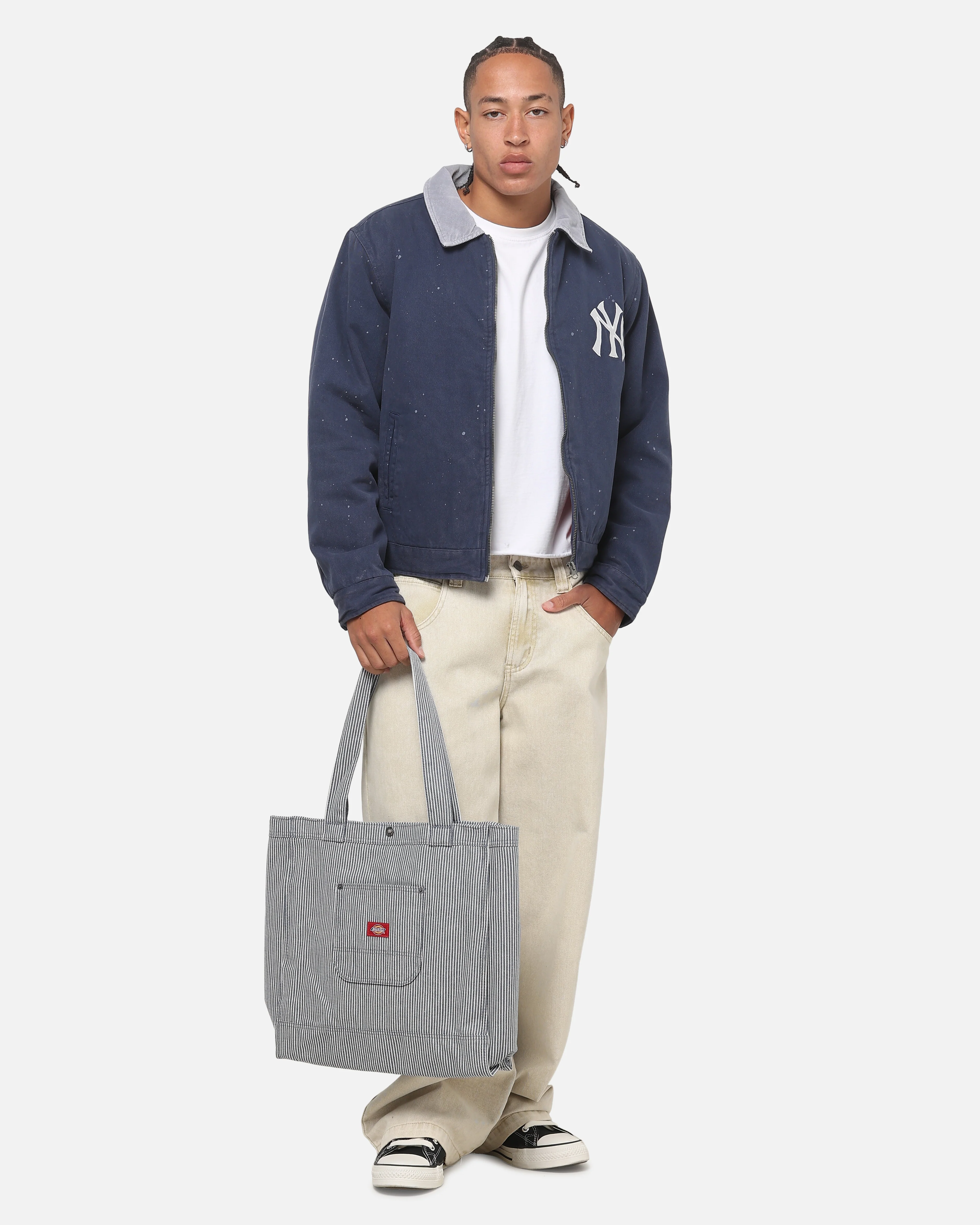 Dickies Cleveland Hickory Tote Bag Blue/White Stripe - Image 4