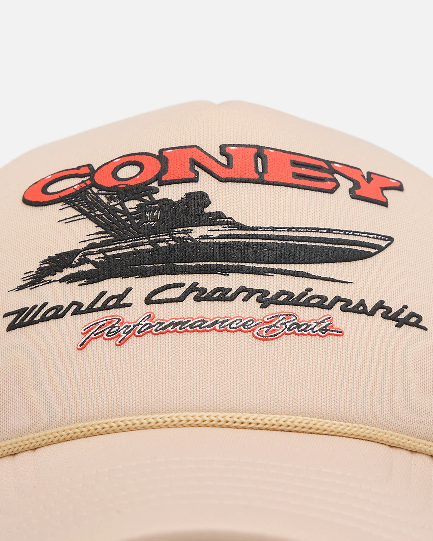 Coney Island Picnic Race Boat Trucker Snapback Oatmeal - Image 5