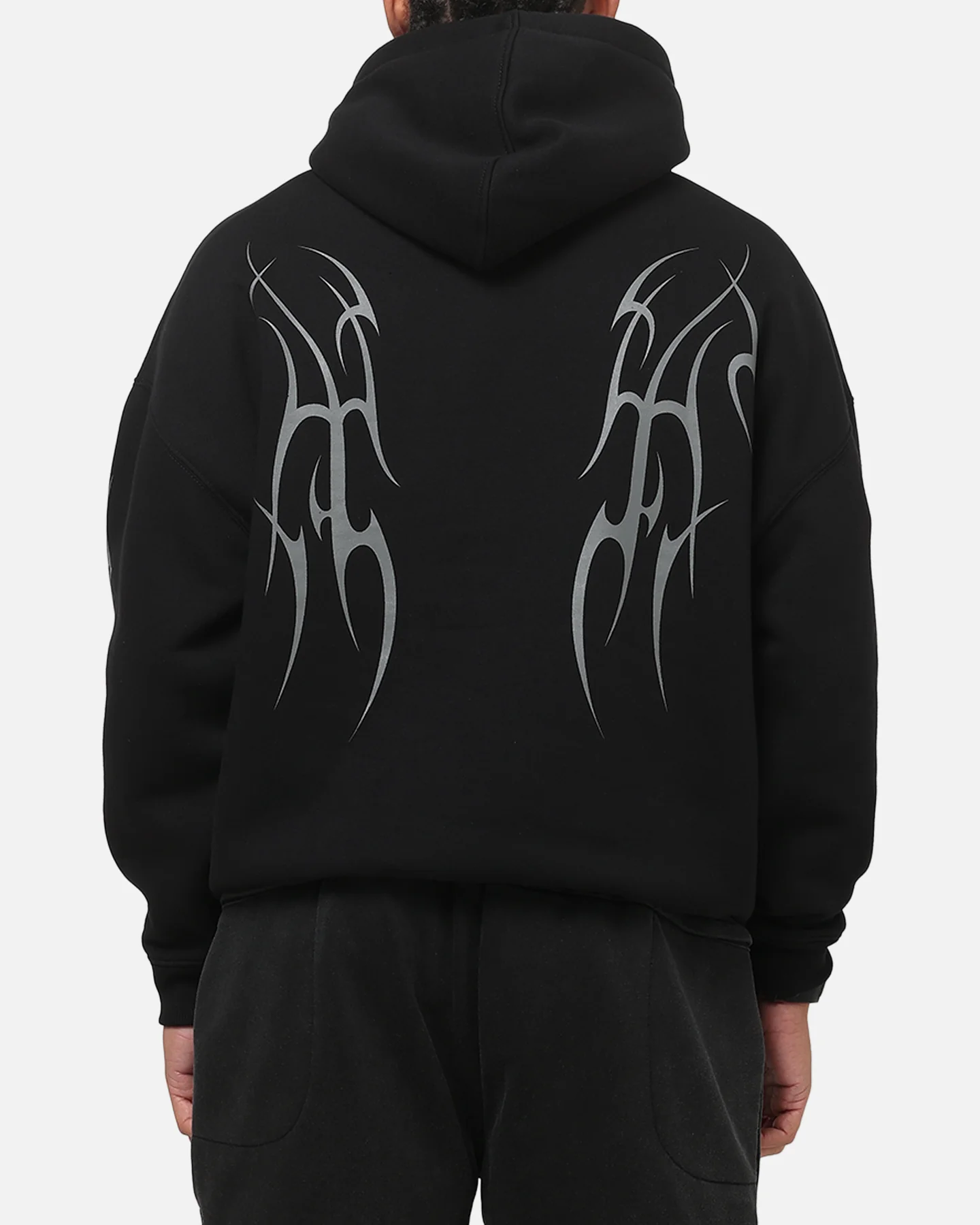 Saint Morta Consortium Boxy Hoodie Black - Image 2