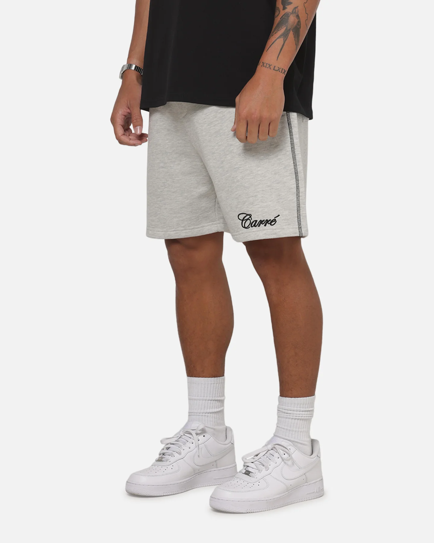Carre Corrupt 2.0 Sweat Shorts Grey Marle - Image 6