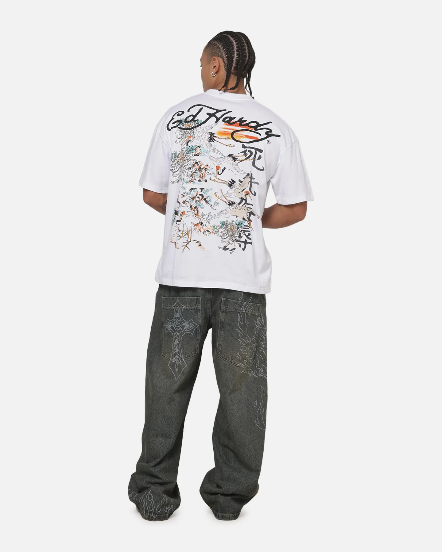 Ed Hardy Crane T-Shirt White - Image 3