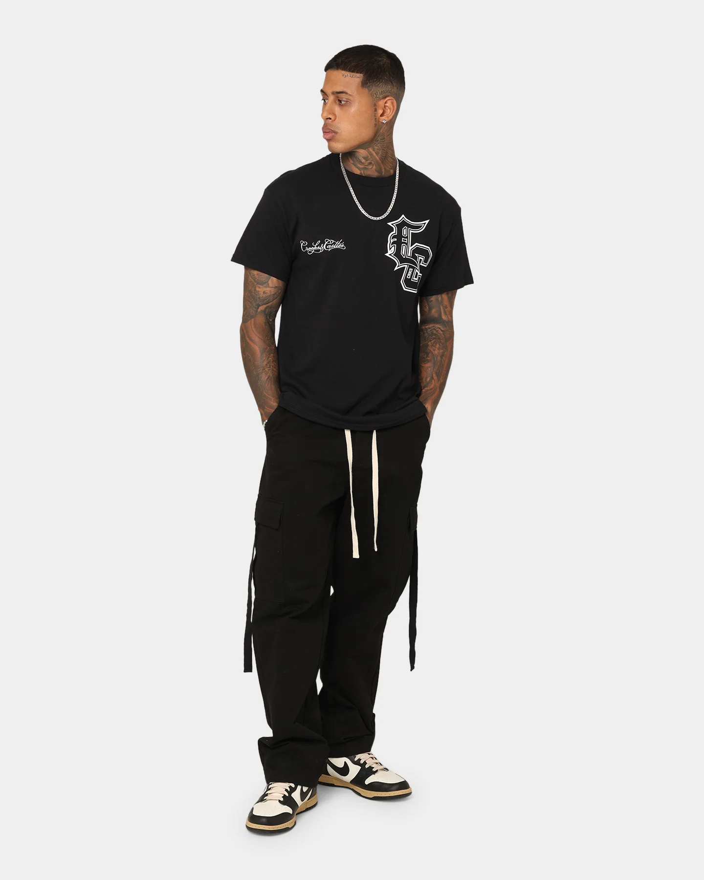 Crooks & Castles Crooks Logo T-Shirt Black - Image 2