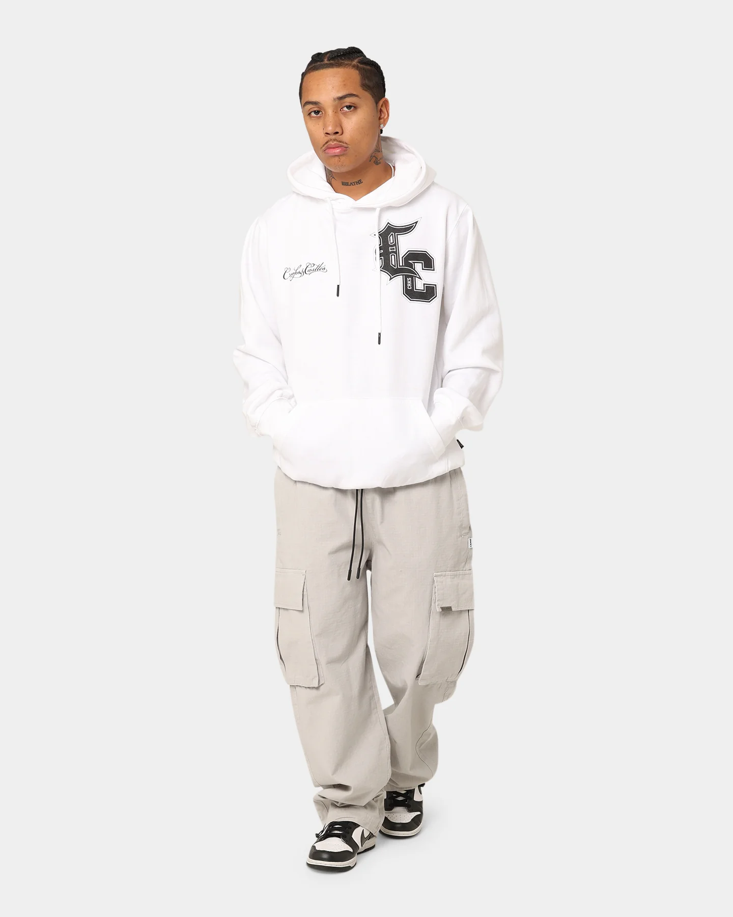 Crooks & Castles Varsity Of Old Hoodie White - Image 2