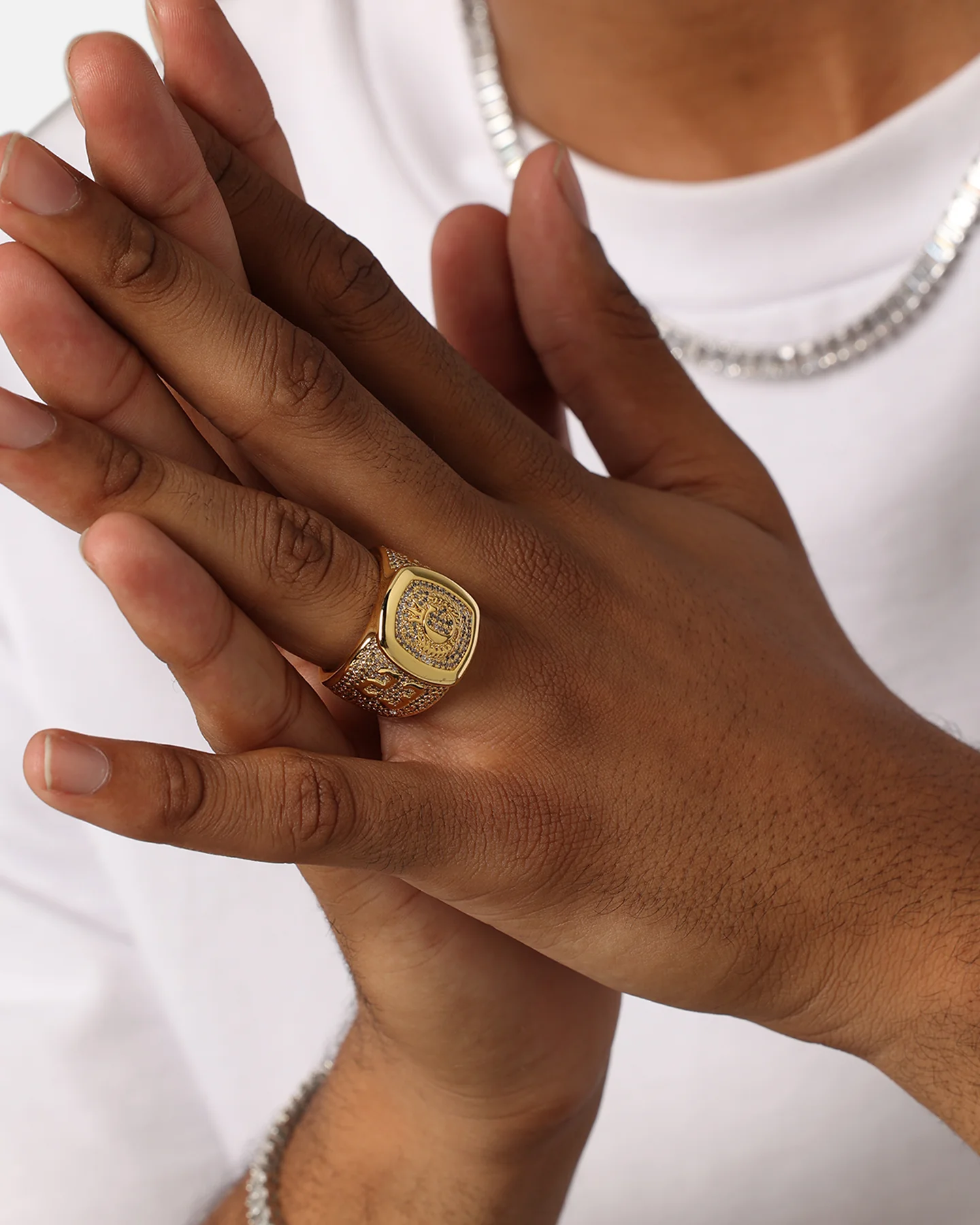Culture Kings '23 Championship Ring Iced Gold - Image 2