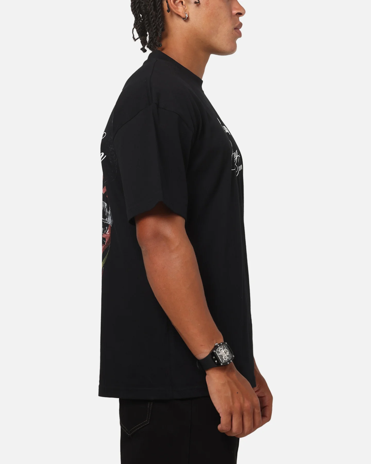 Culture Kings Disney x Formula 1® Mickey Helmet Vintage T-Shirt Black - Image 5