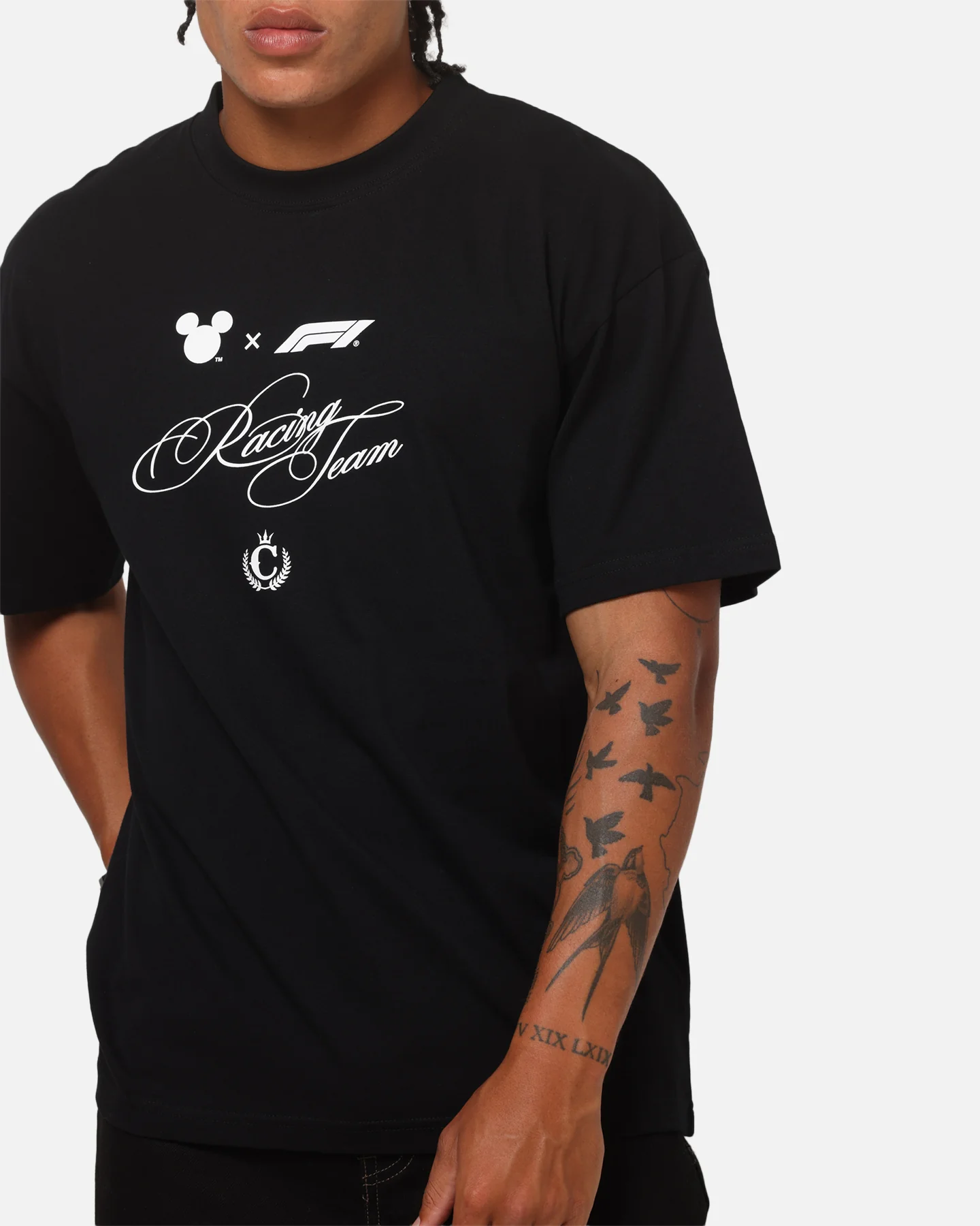 Culture Kings Disney x Formula 1® Mickey Helmet Vintage T-Shirt Black - Image 8