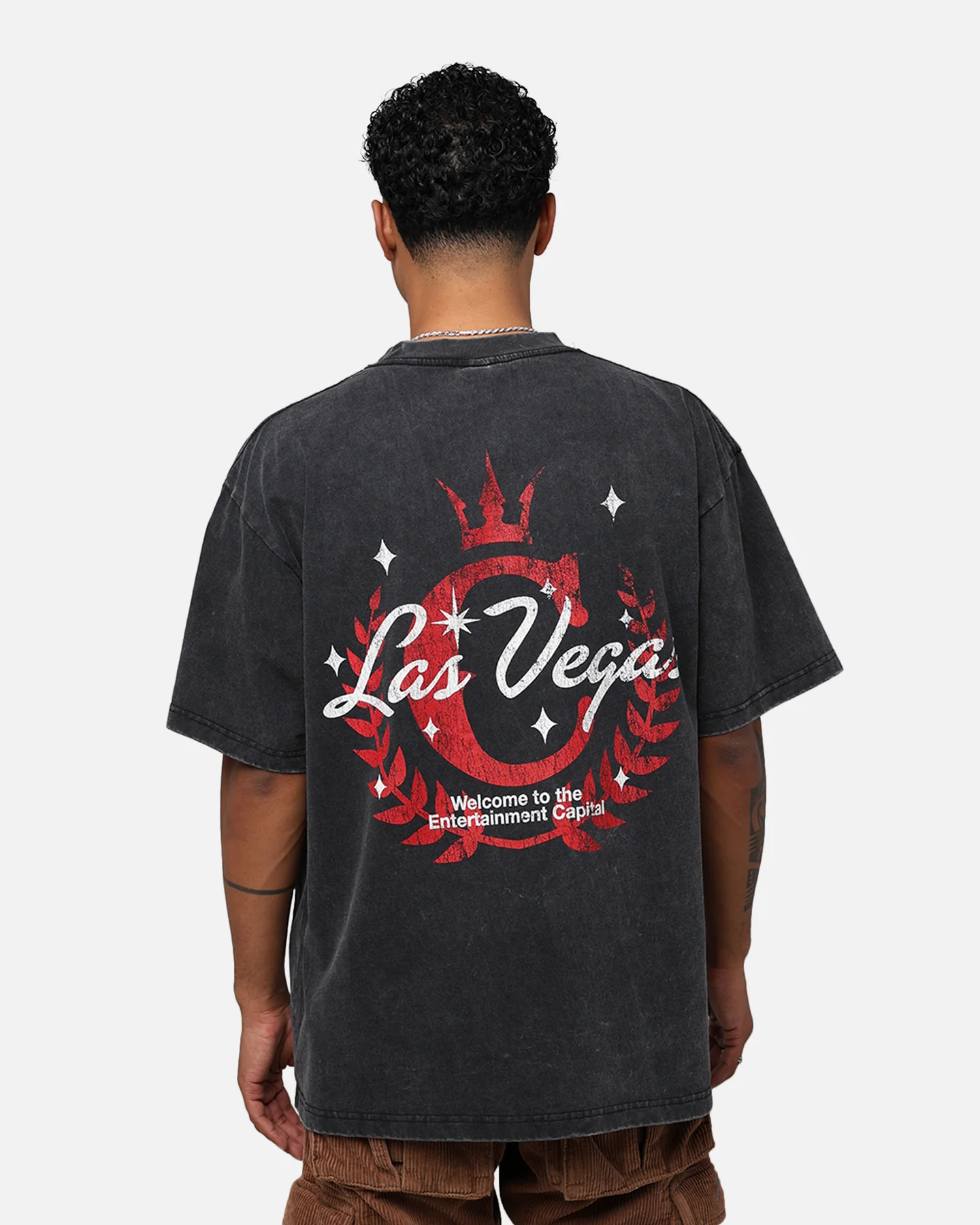 Culture Kings Entertainment T-Shirt Washed Black - Image 5