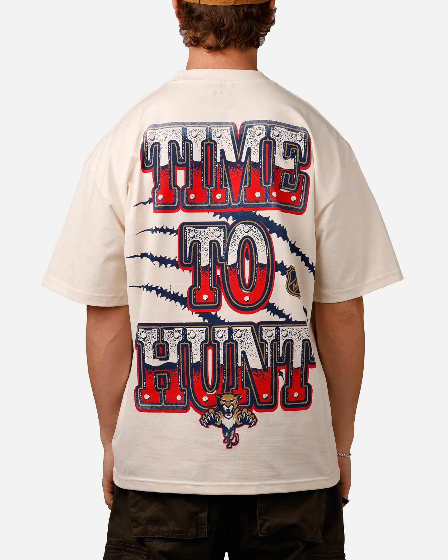 Culture Kings Florida Panthers Vintage T-Shirt Off White - Image 3