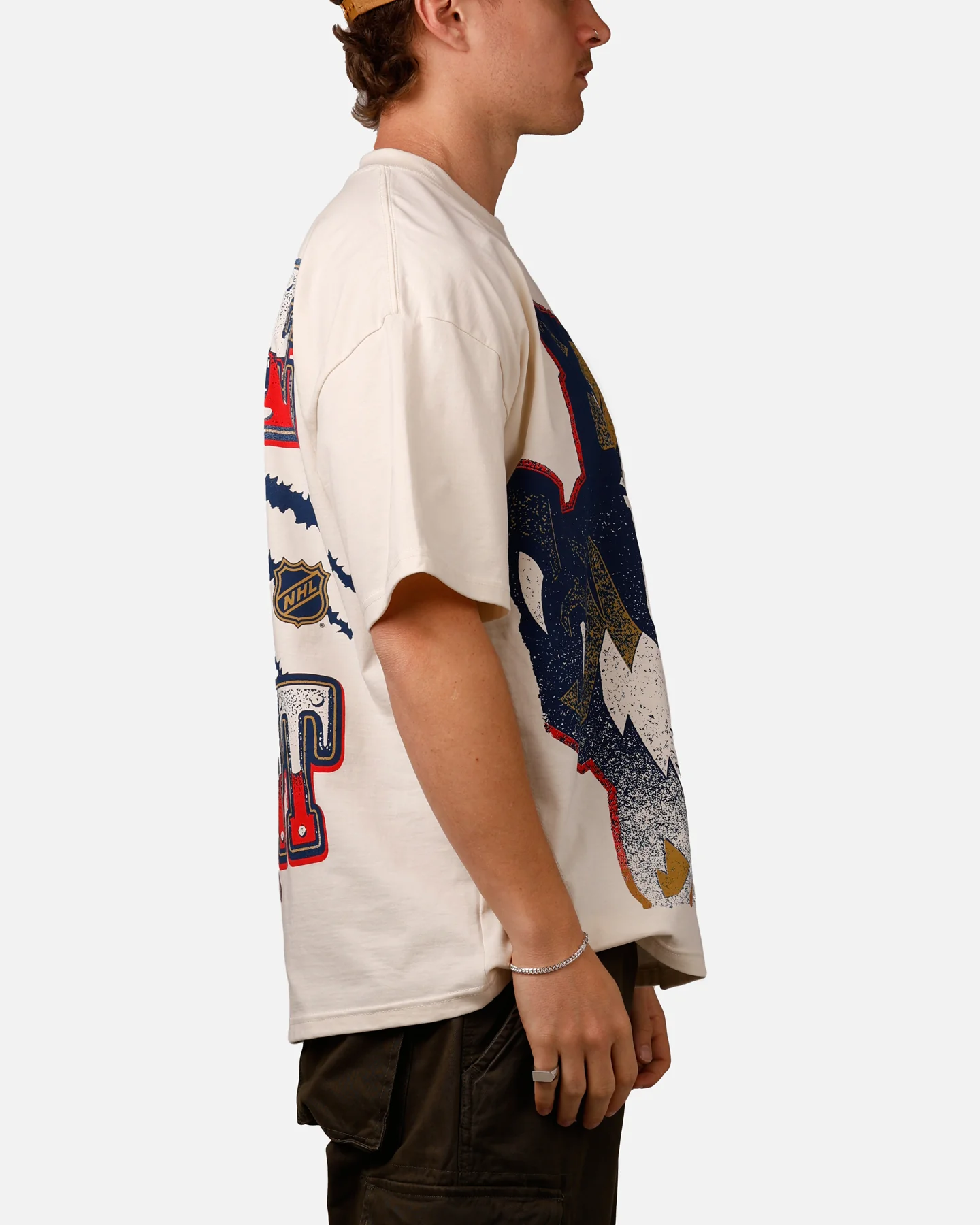 Culture Kings Florida Panthers Vintage T-Shirt Off White - Image 7