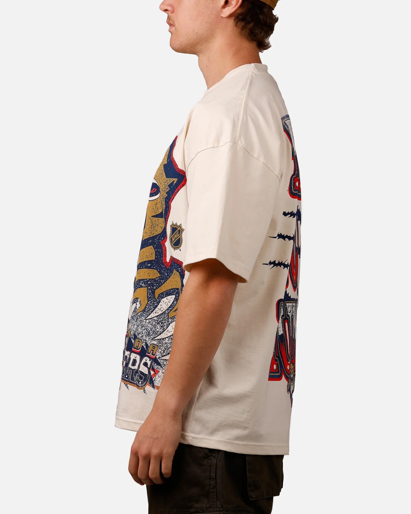 Culture Kings Florida Panthers Vintage T-Shirt Off White - Image 9