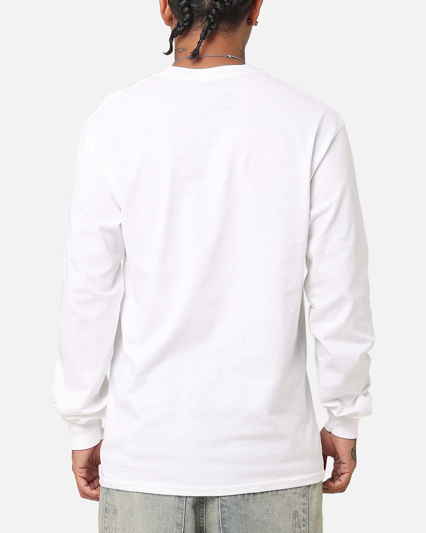 Culture Kings Long Sleeve T-Shirt White - Image 3