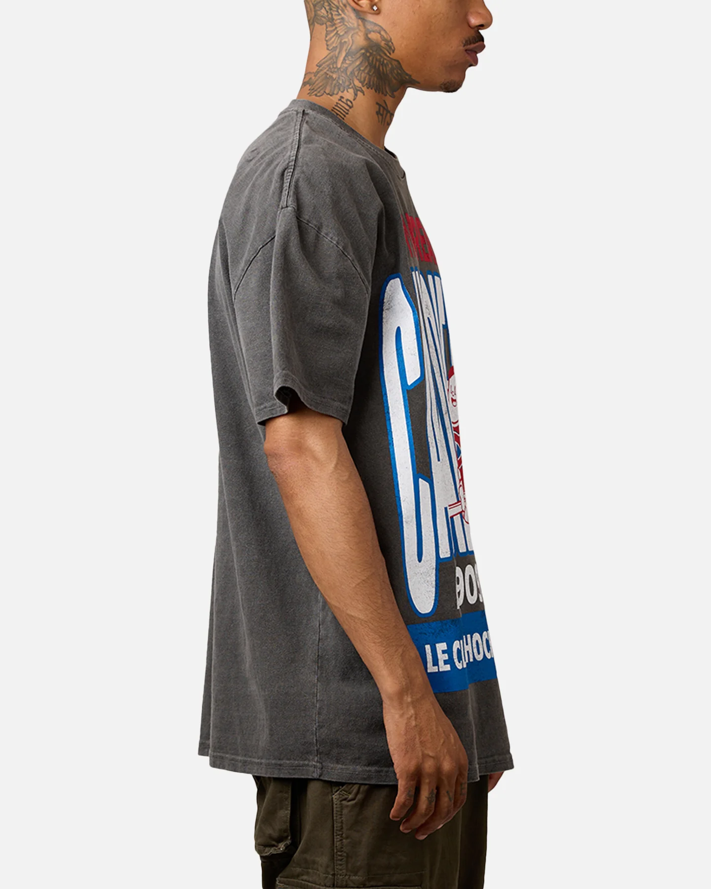 Culture Kings Montreal Canadiens Heavyweight T-Shirt Black Wash - Image 4