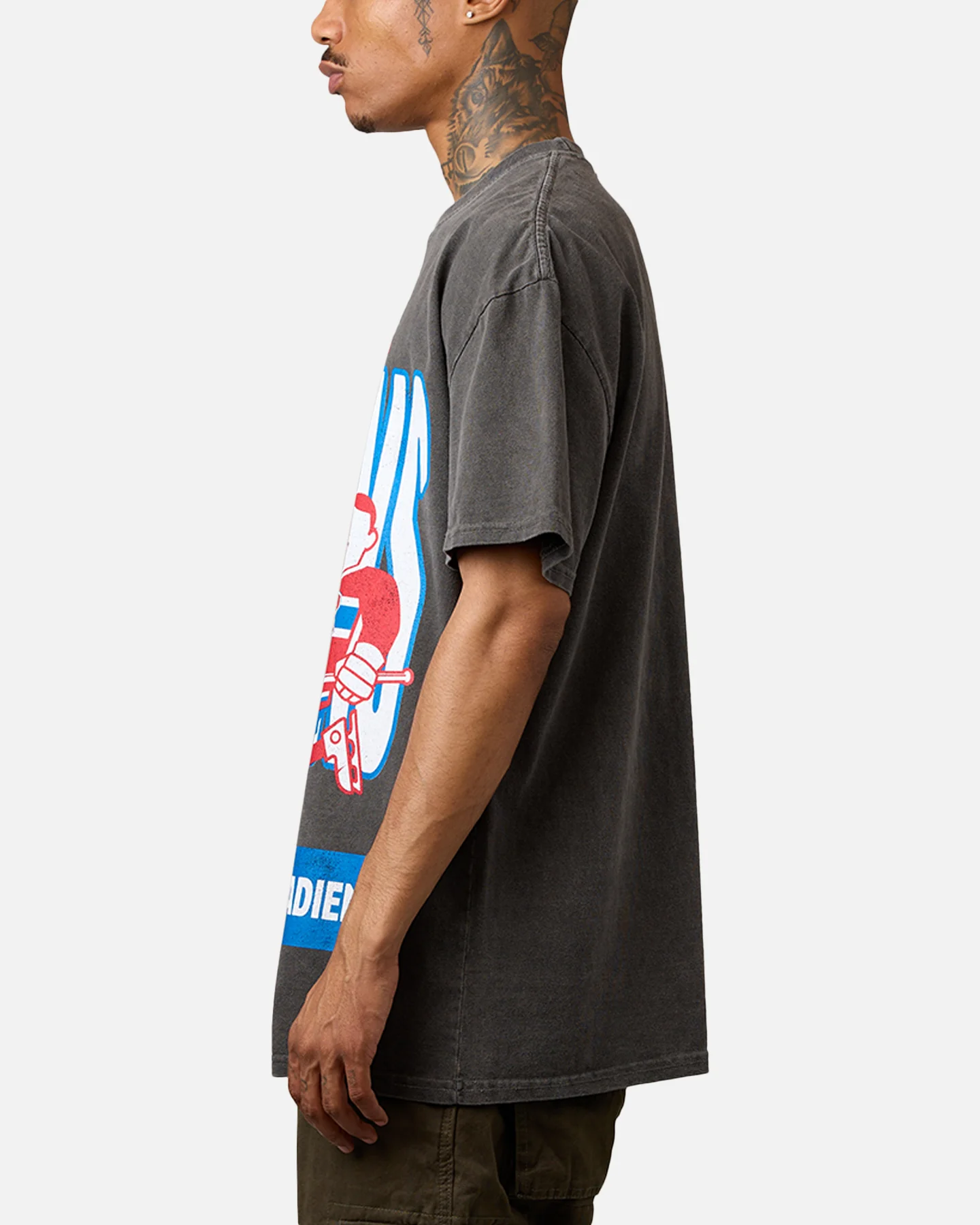 Culture Kings Montreal Canadiens Heavyweight T-Shirt Black Wash - Image 5