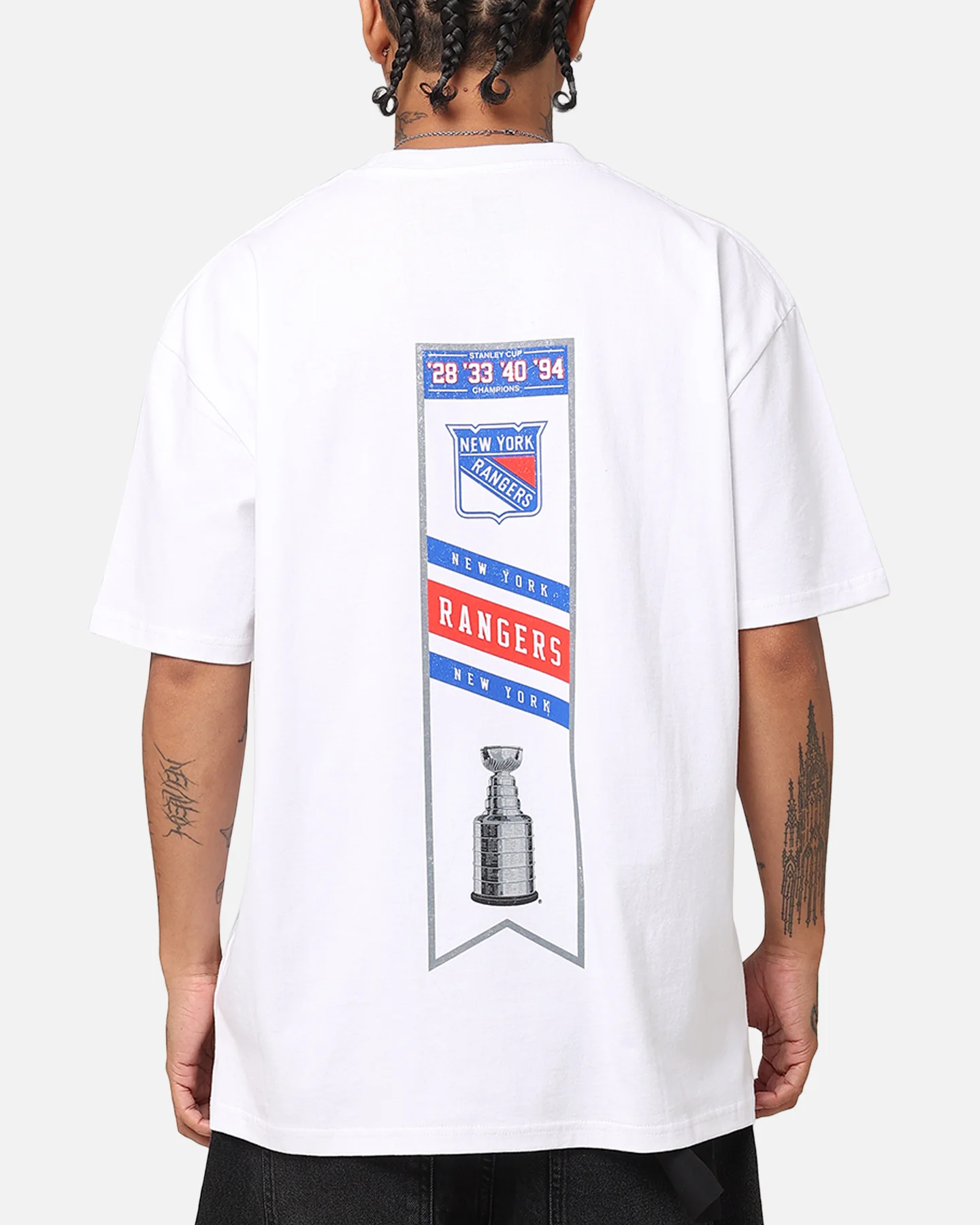 Culture Kings New York Rangers 1994 Cup Heavy T-Shirt White - Image 2
