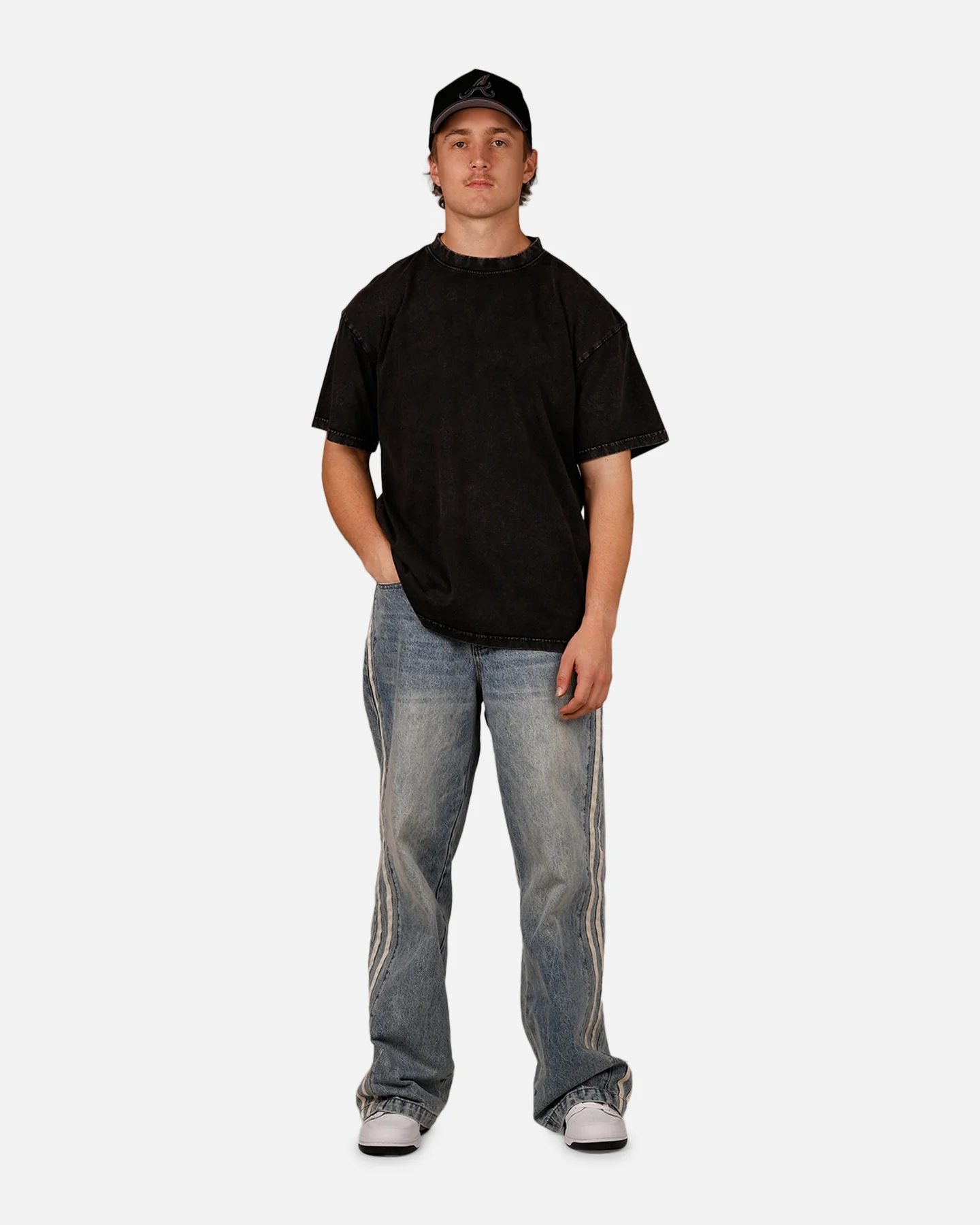 Culture Kings Rodeo T-Shirt Black Acidwash - Image 3
