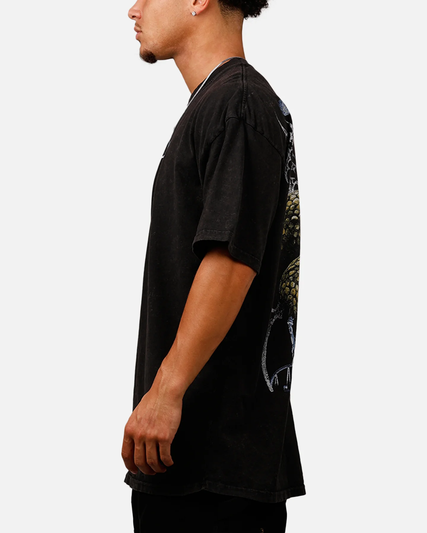 Culture Kings Snake Eyes T-Shirt Black Acidwash - Image 5