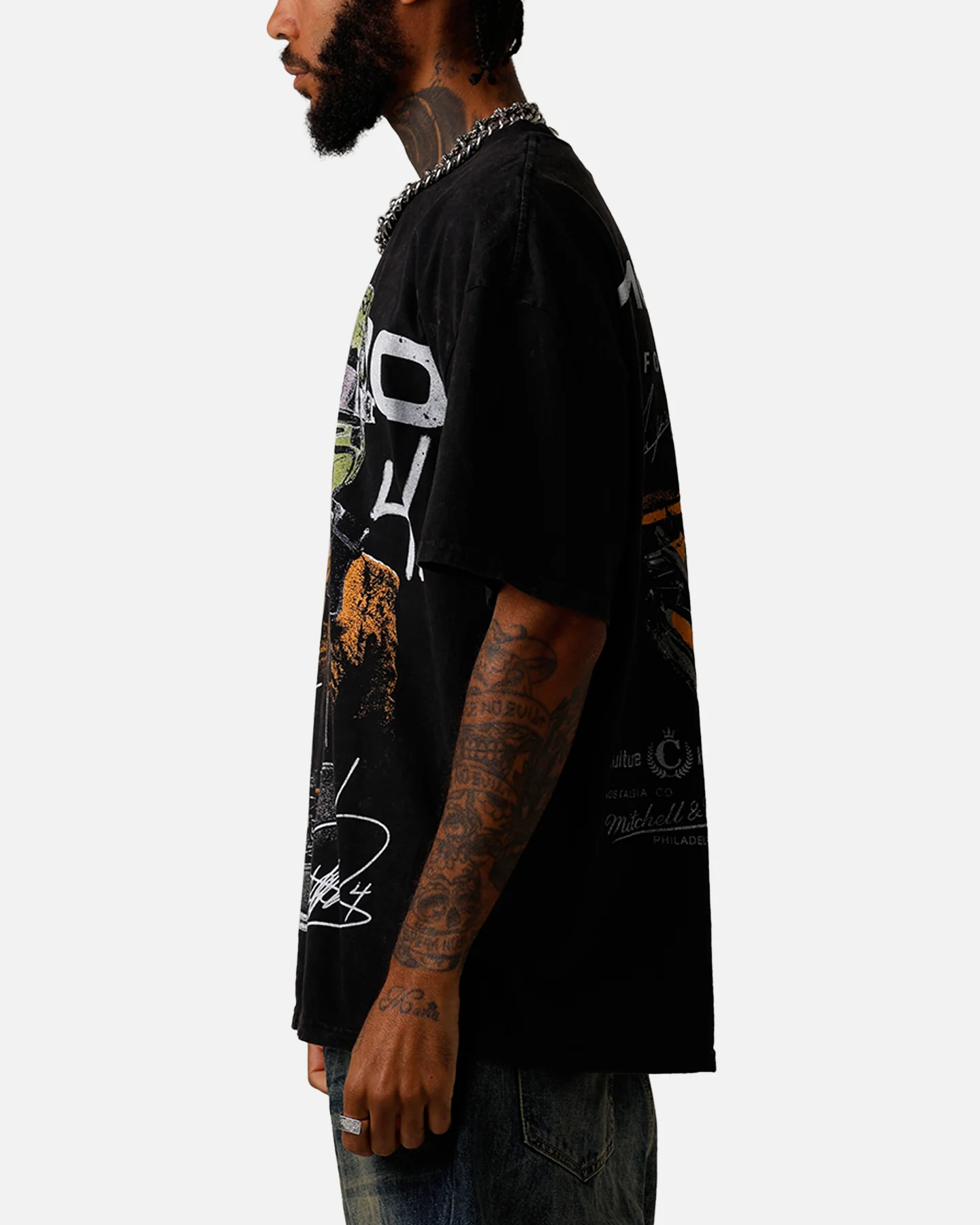 Culture Kings X Mclaren Lando Norris 'Vegas Grand Prix 2024' Signature T-Shirt Black Acidwash - Image 6