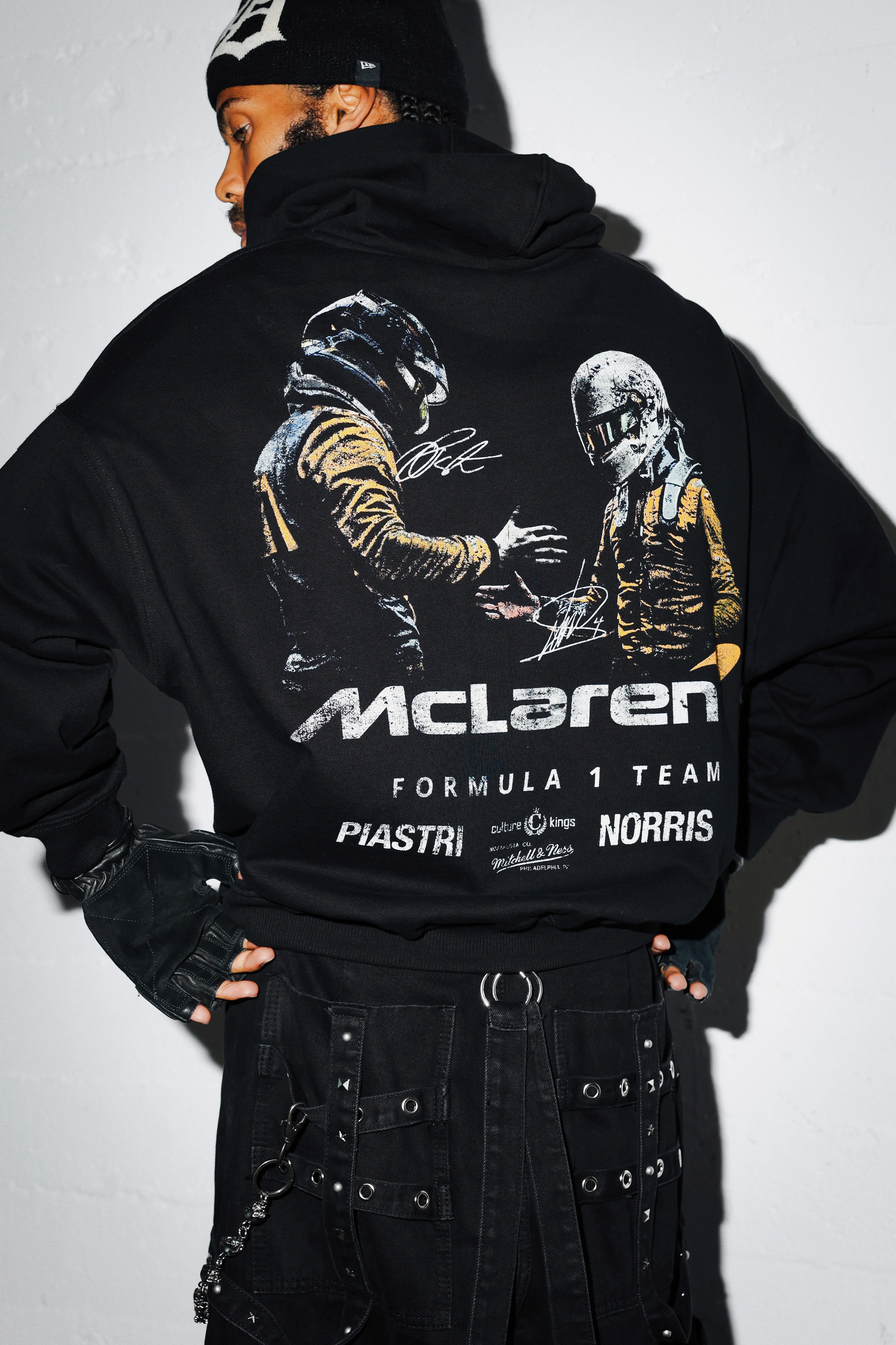 Culture Kings X Mclaren 'Las Vegas Grand Prix 2024' Piastri And Norris Hoodie Black - Image 7