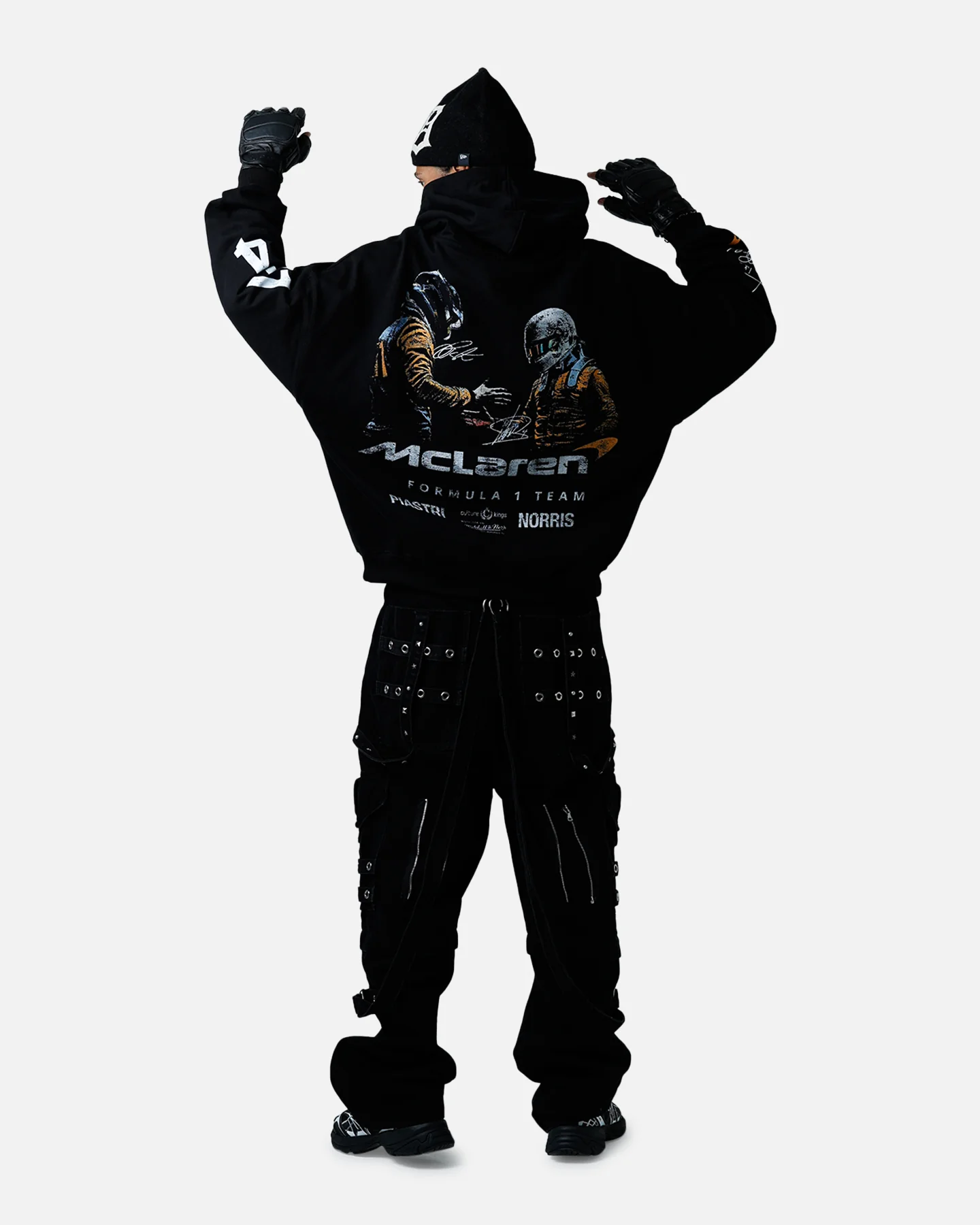 Culture Kings X Mclaren 'Las Vegas Grand Prix 2024' Piastri And Norris Hoodie Black - Image 8