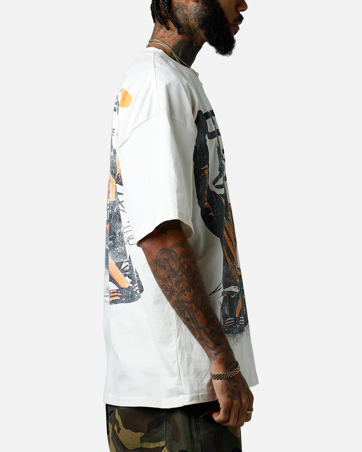 Culture Kings X Mclaren Oscar Piastri 'Vegas Grand Prix 2024' Signature T-Shirt Off White - Image 5