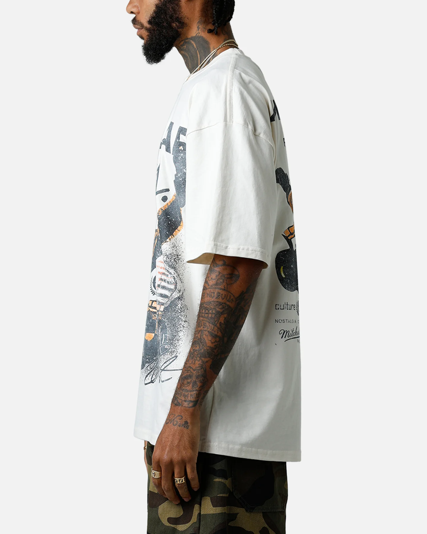 Culture Kings X Mclaren Oscar Piastri 'Vegas Grand Prix 2024' Signature T-Shirt Off White - Image 6