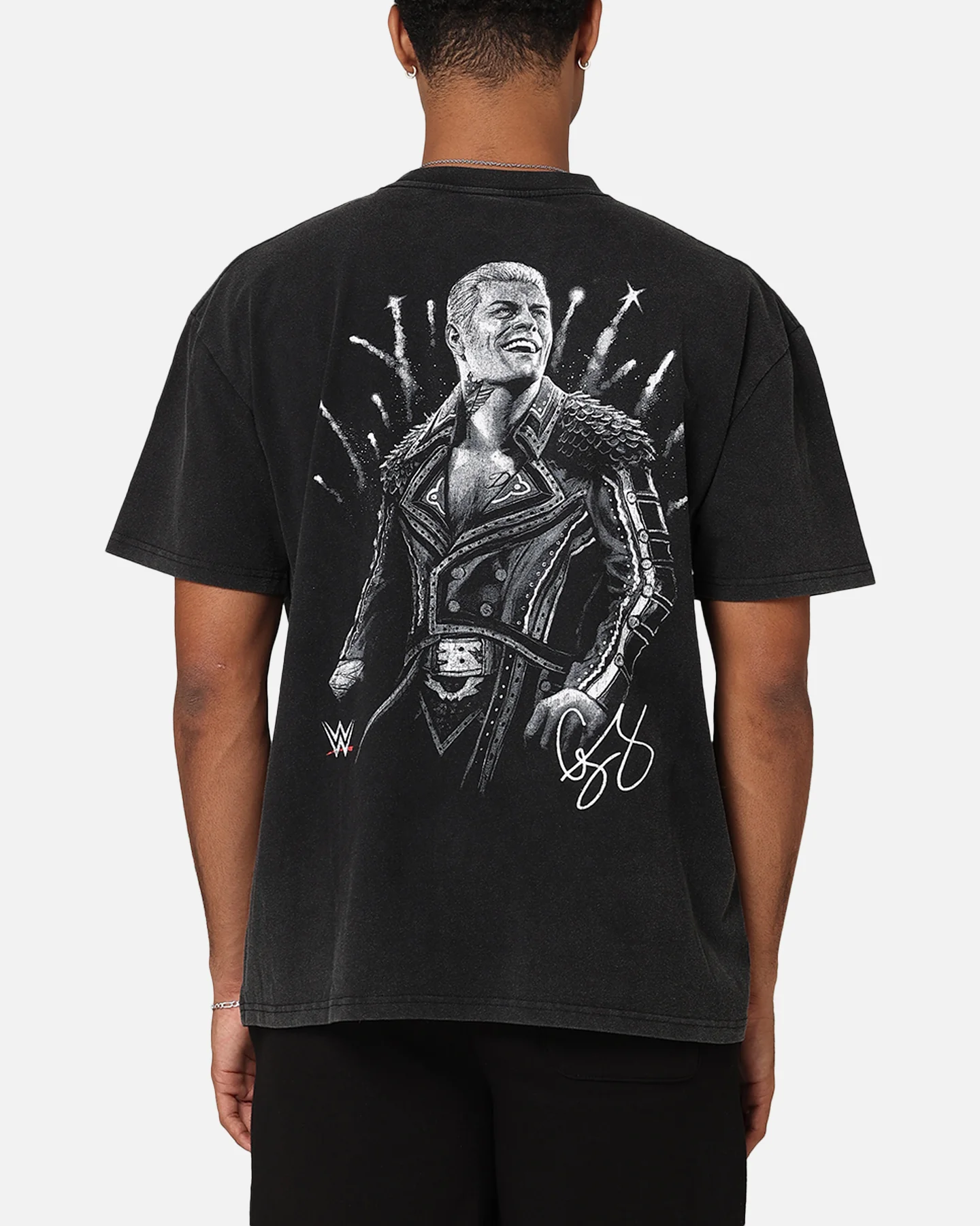 Culture Kings X WWE Cody Rhodes Heavy T-Shirt Vintage Black - Image 2