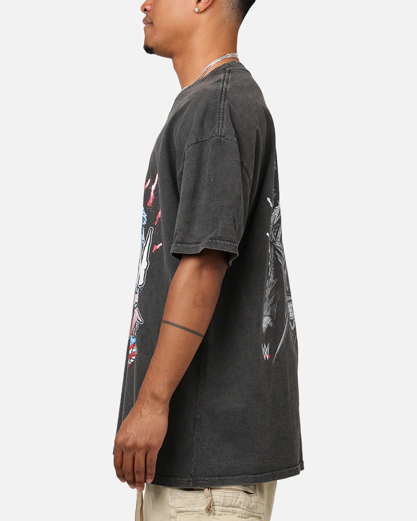 Culture Kings X WWE Cody Rhodes Heavyweight T-Shirt Black Wash - Image 5