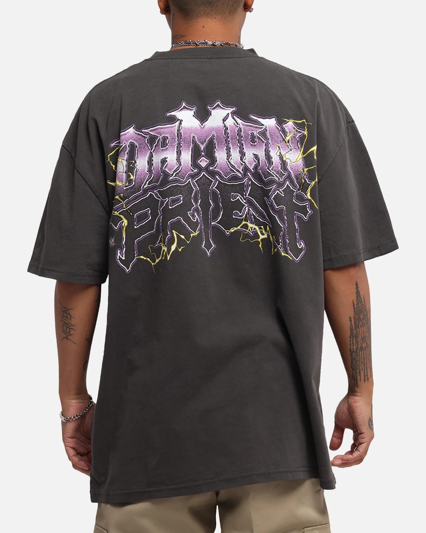 Culture Kings X WWE Damian Priest Wrestlemania XLI Heavy T-Shirt Black Wash - Image 2