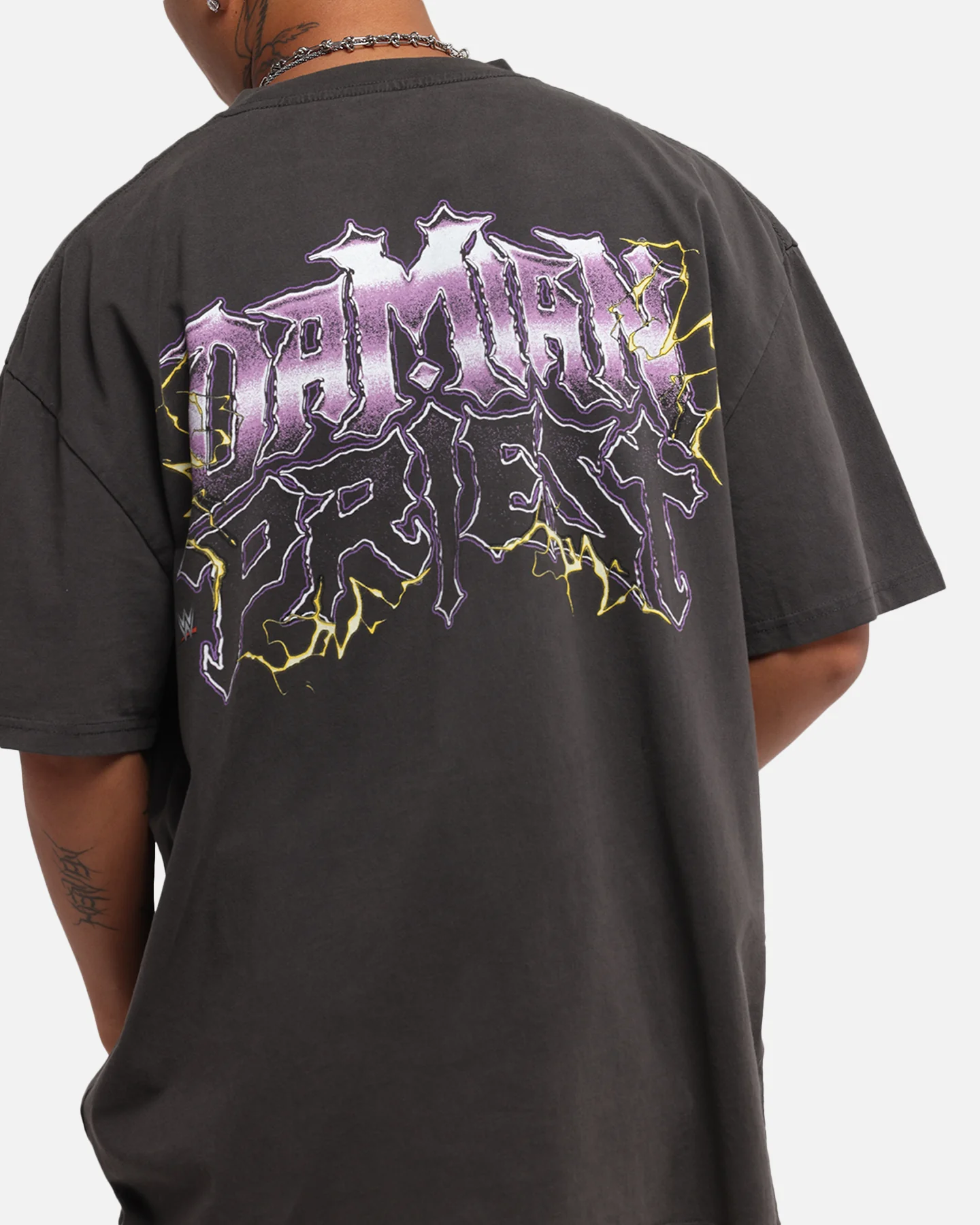 Culture Kings X WWE Damian Priest Wrestlemania XLI Heavy T-Shirt Black Wash - Image 8