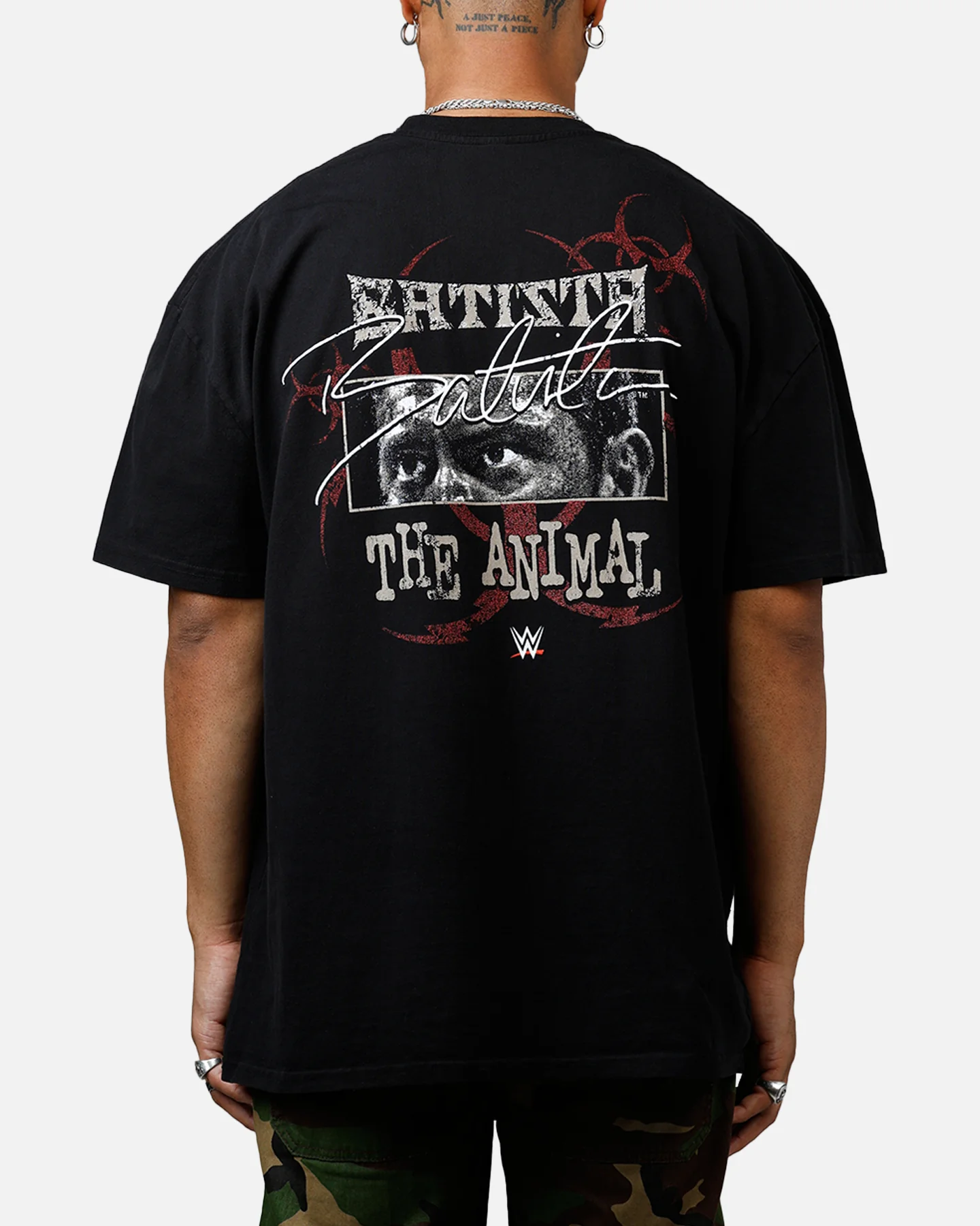 Culture Kings X WWE Dave Bautista Ruthless Aggression Vintage T-Shirt Black - Image 2