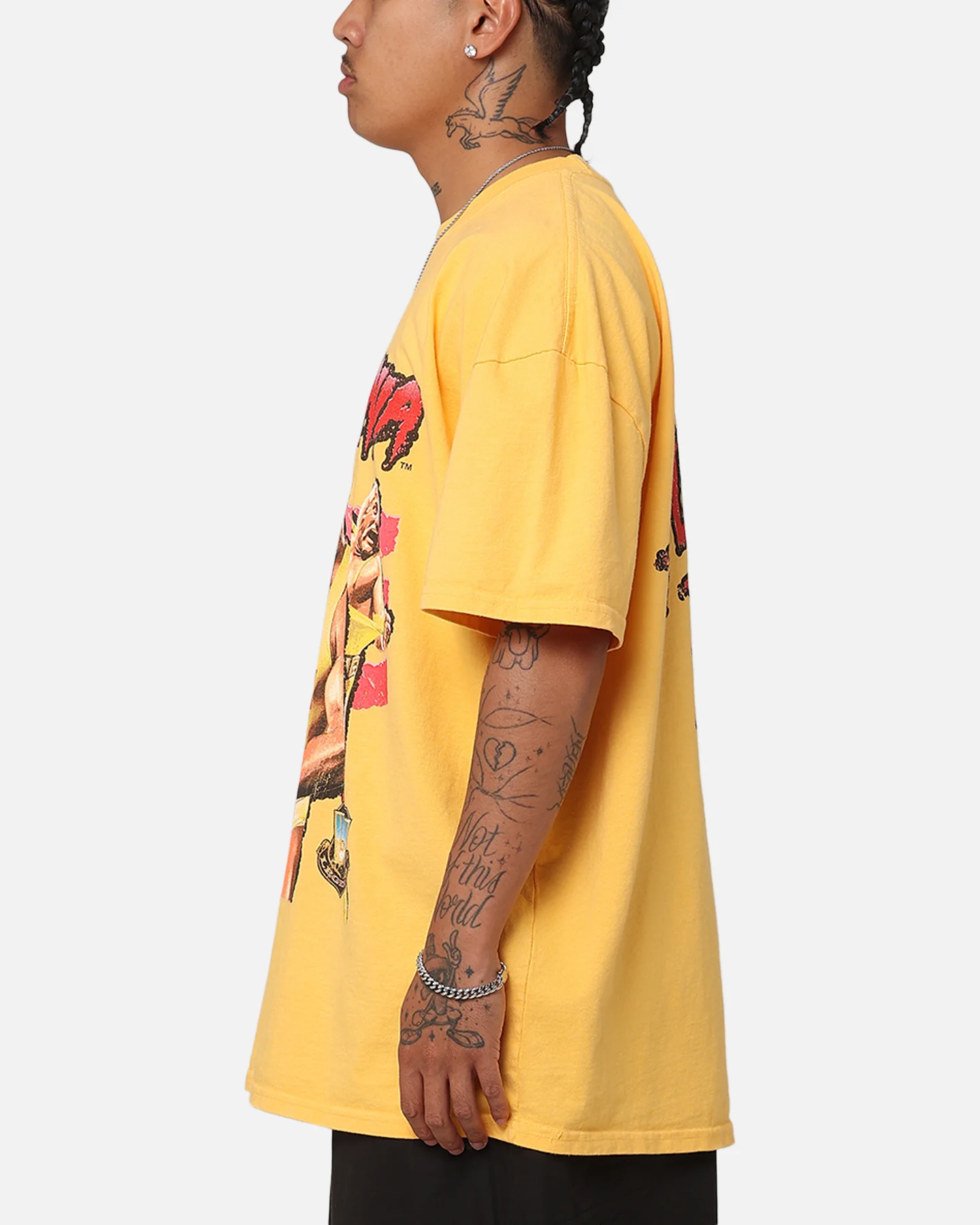 Culture Kings X WWE Hulk Hogan Hulk Heavyweight T-Shirt Yellow - Image 6