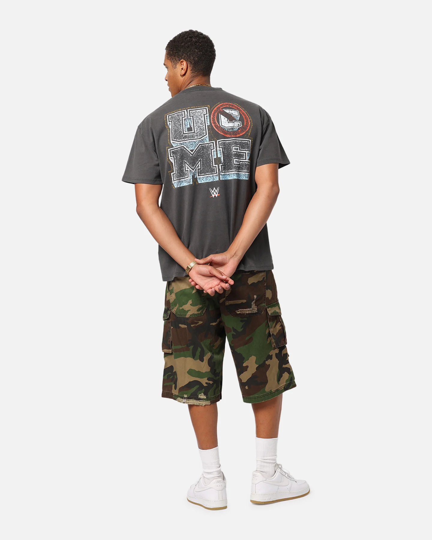 Culture Kings X WWE John Cena Wrestlemania XLI Heavy T-Shirt Black Wash - Image 4