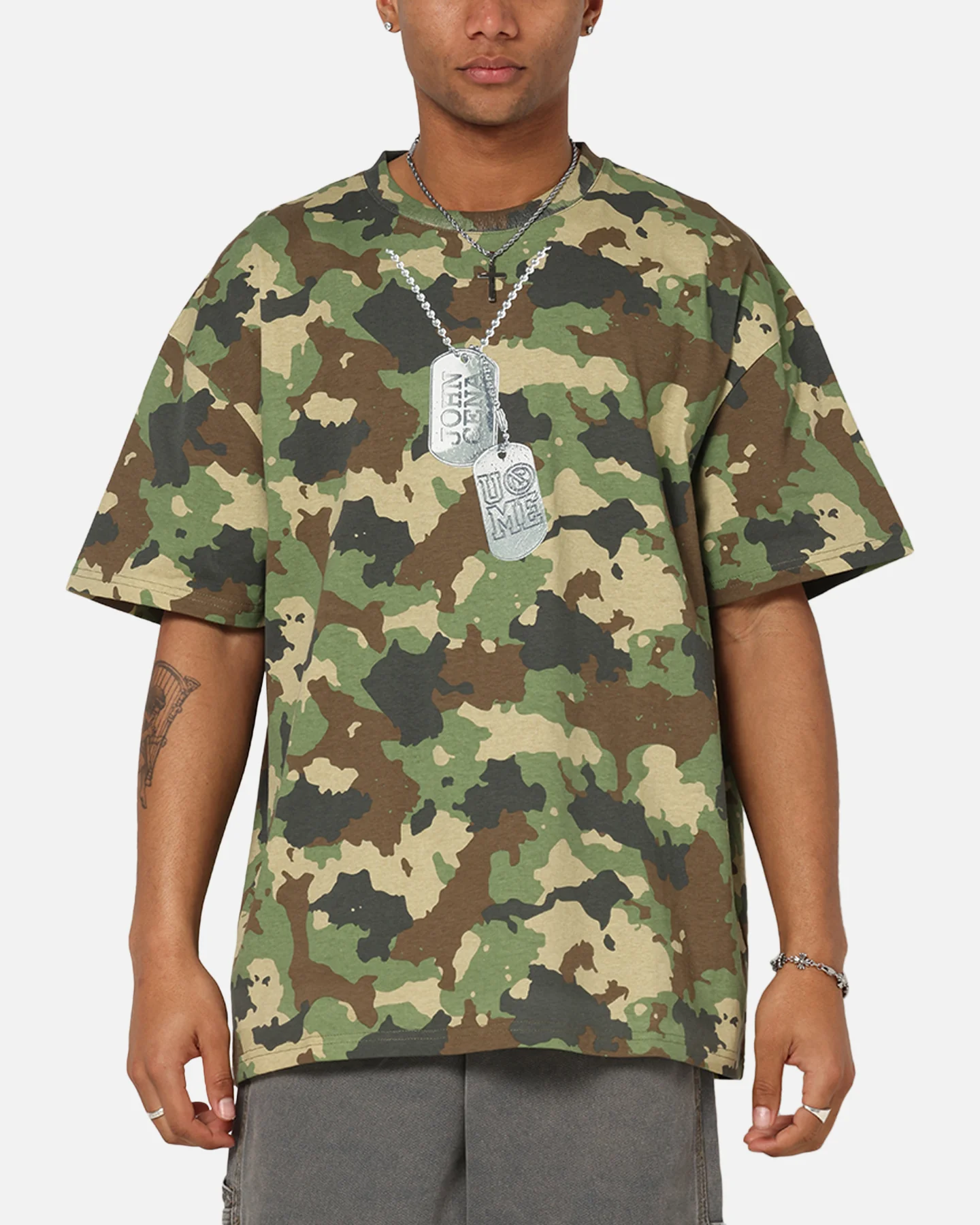 Culture Kings X WWE John Cena You Can't See Me T-Shirt Camo - Image 2