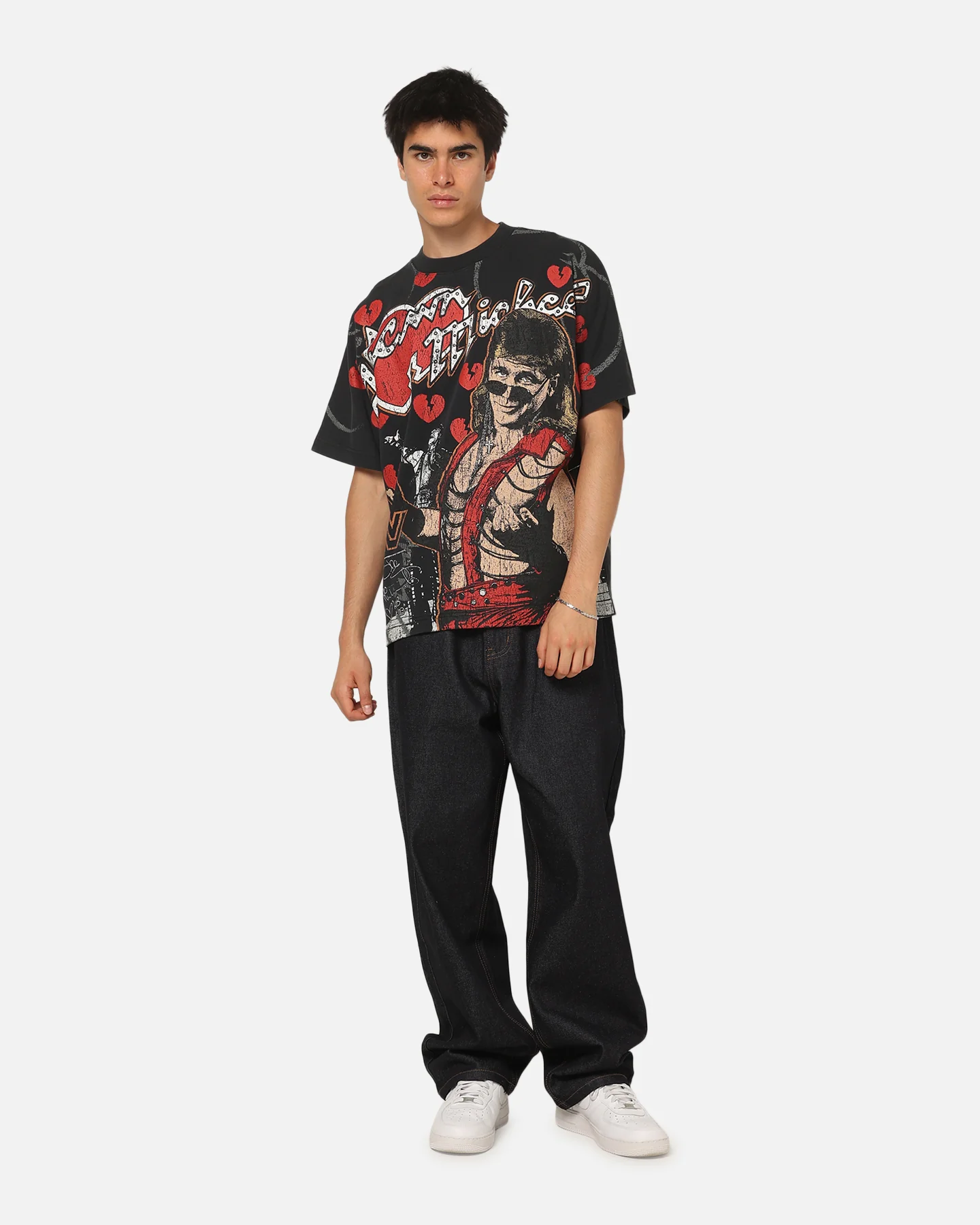 Culture Kings X WWE Shawn Michaels All Over Print T-Shirt Black - Image 3