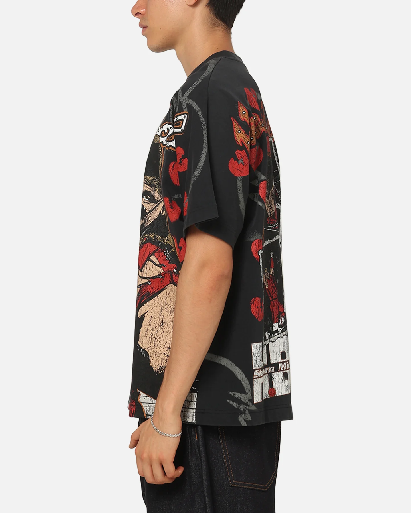 Culture Kings X WWE Shawn Michaels All Over Print T-Shirt Black - Image 6