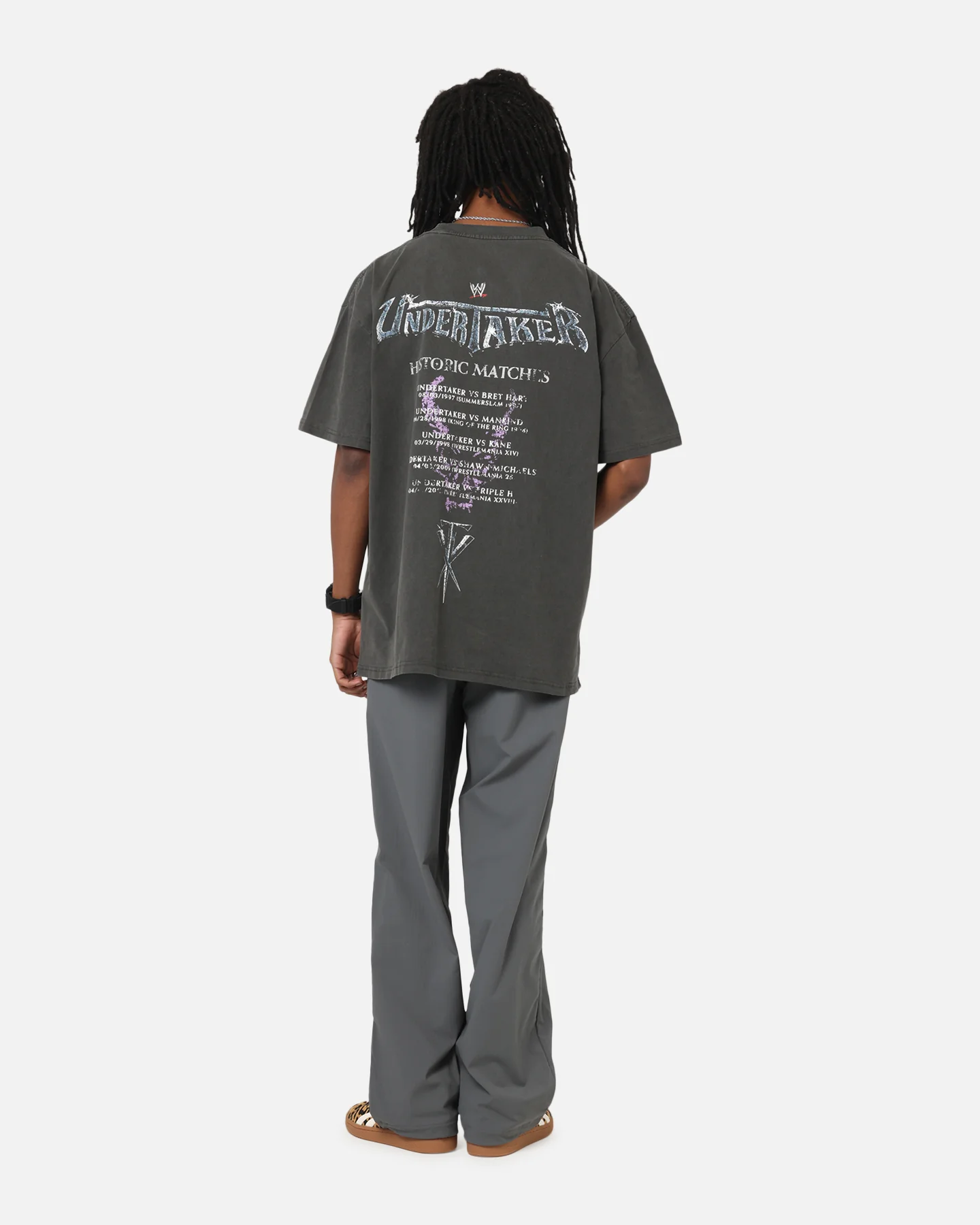 Culture Kings X WWE The Undertaker Summer Slam Heavy T-Shirt Black Wash - Image 4