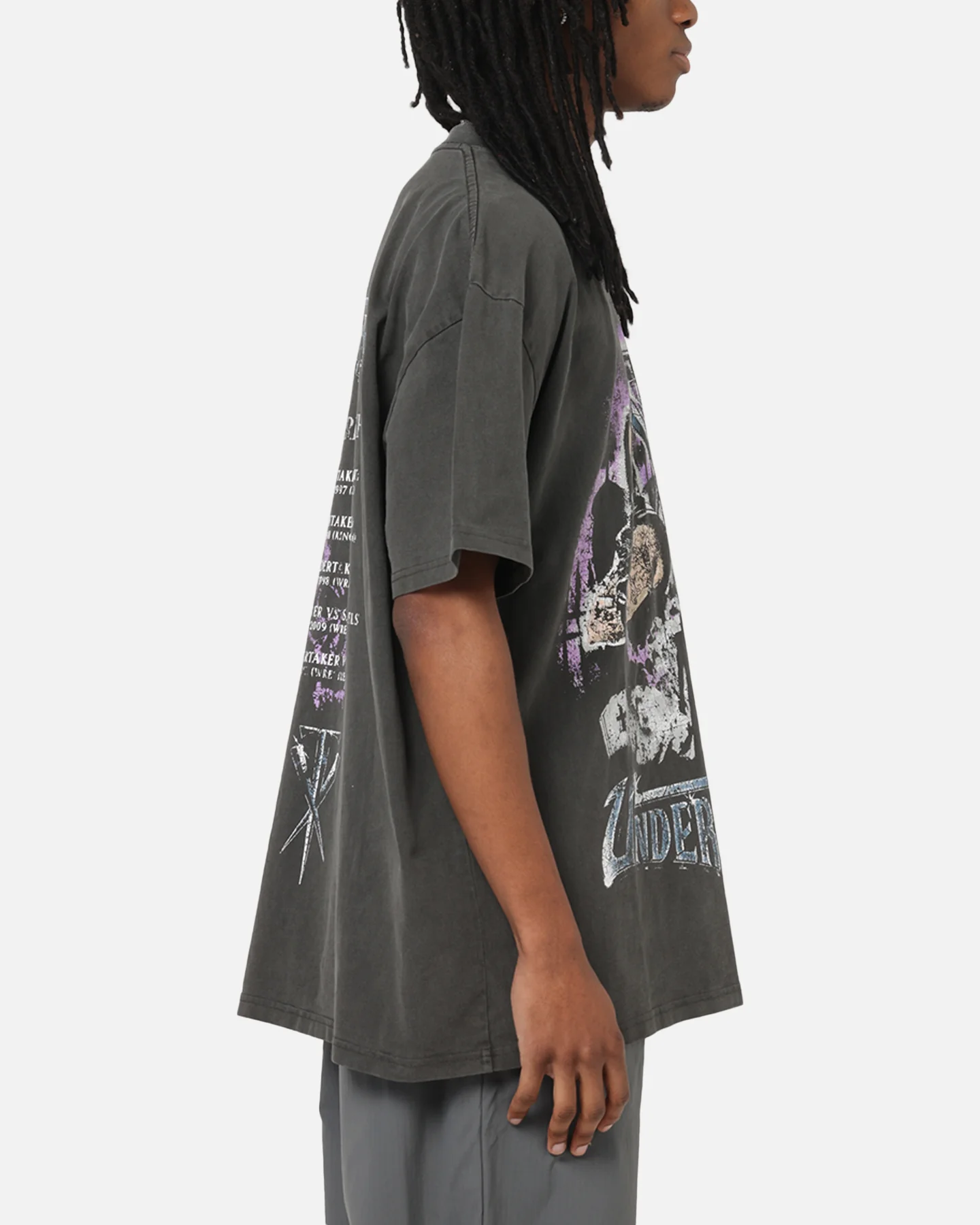 Culture Kings X WWE The Undertaker Summer Slam Heavy T-Shirt Black Wash - Image 5