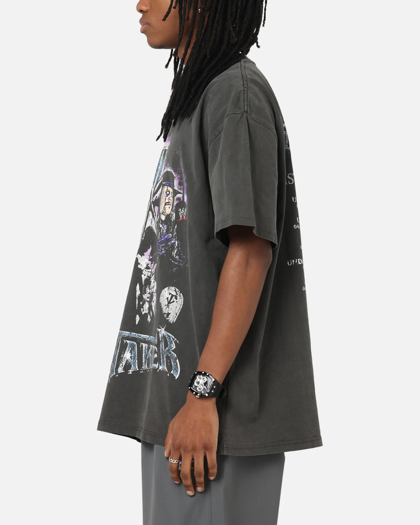 Culture Kings X WWE The Undertaker Summer Slam Heavy T-Shirt Black Wash - Image 6