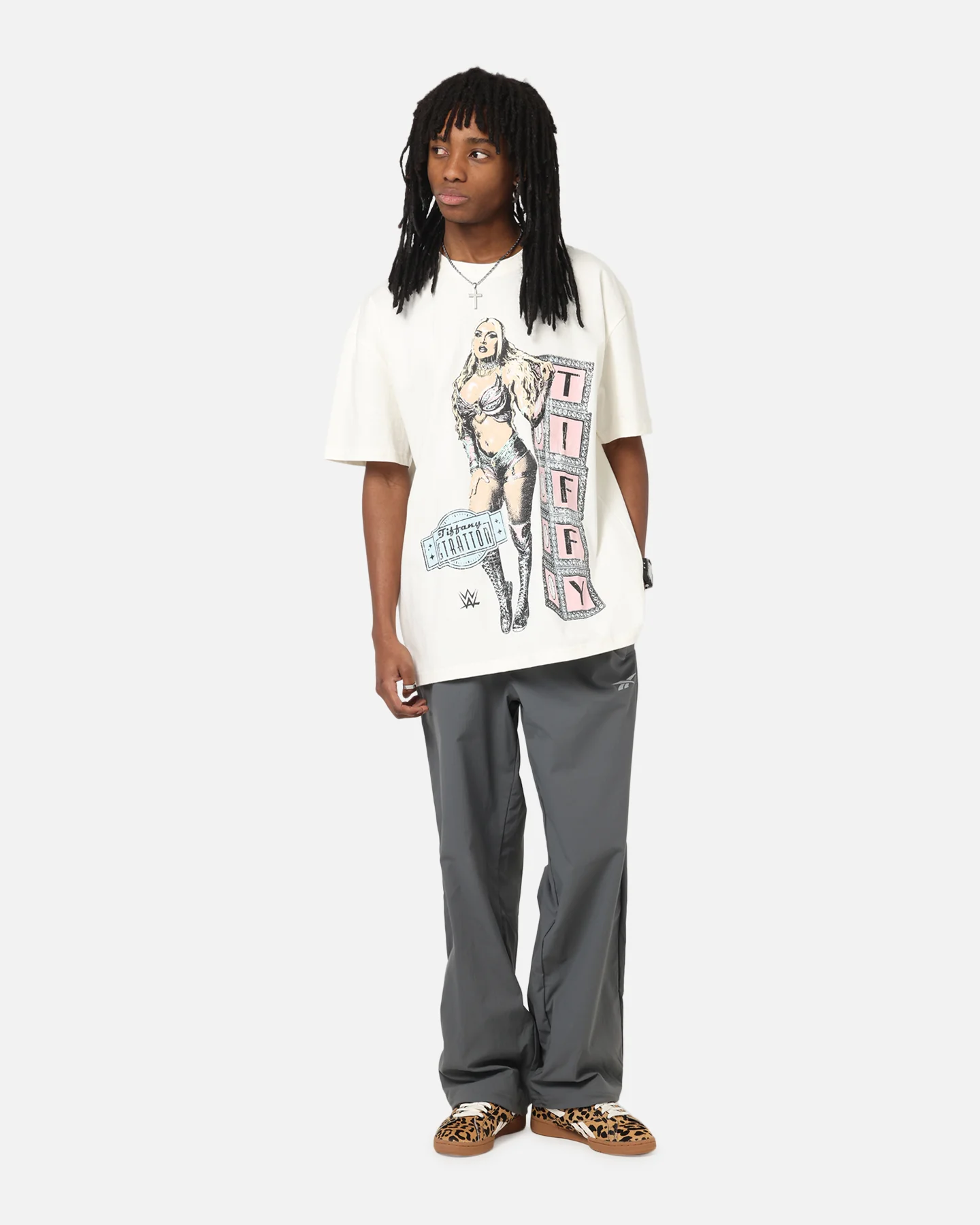 Culture Kings X WWE Tiffany Stratton Summer Slam Heavy T-Shirt Off White - Image 3