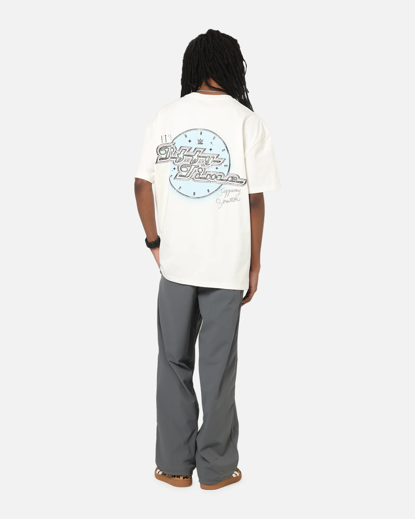 Culture Kings X WWE Tiffany Stratton Summer Slam Heavy T-Shirt Off White - Image 4