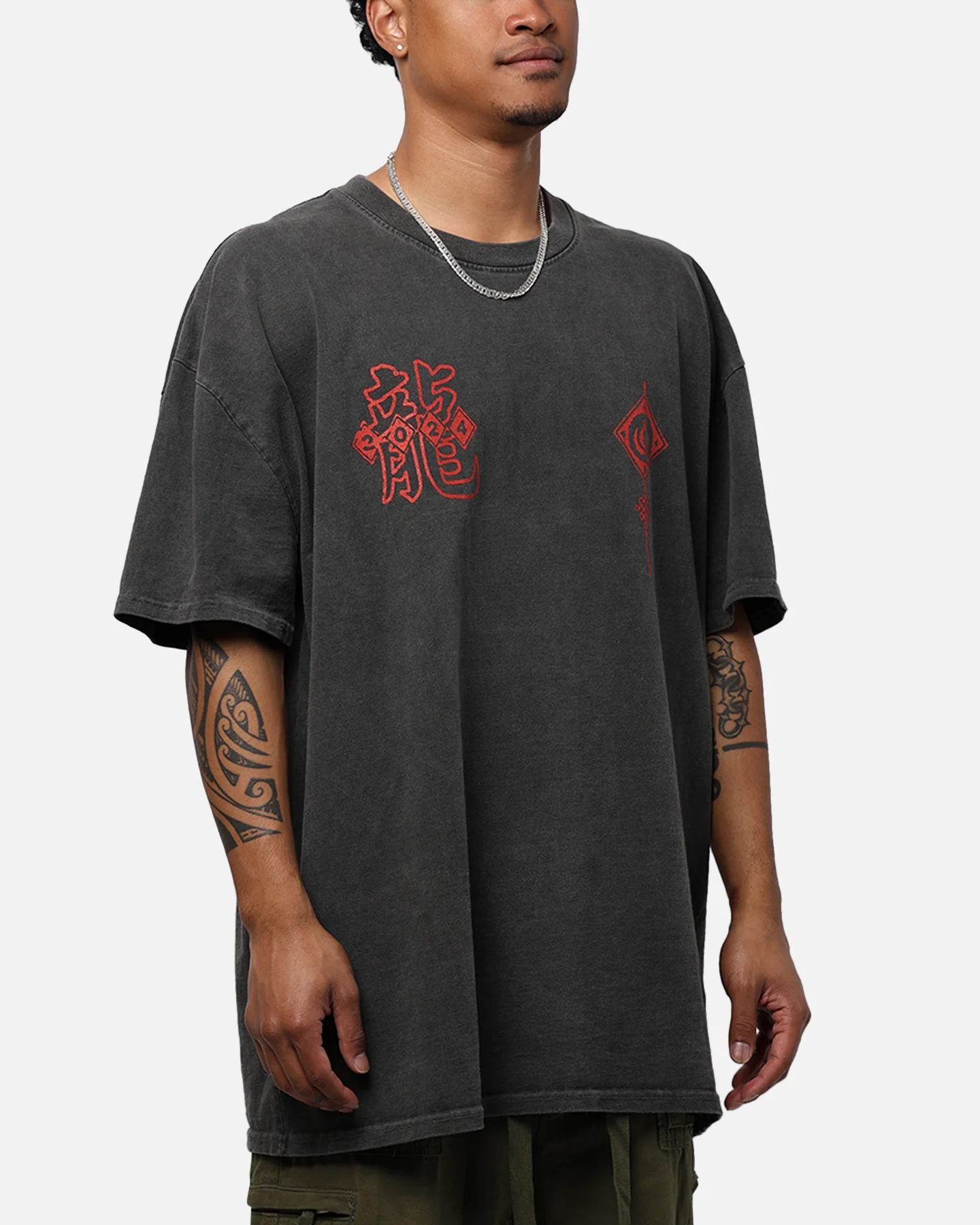 Culture Kings Year Of The Dragon T-Shirt Black Wash - Image 6