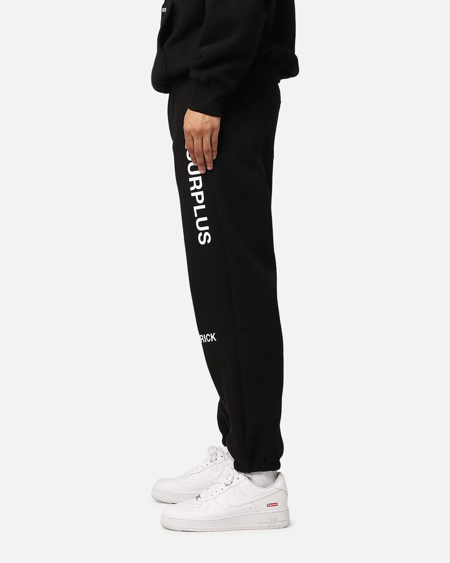 Daniel Patrick Surplus Logo Sweatpants Black - Image 6