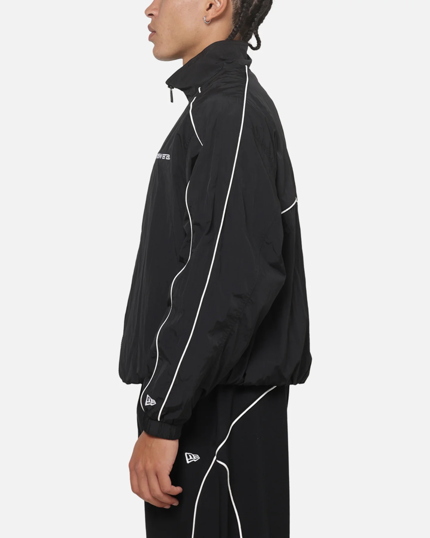 New Era Double Zip Track Jacket Black - Image 6