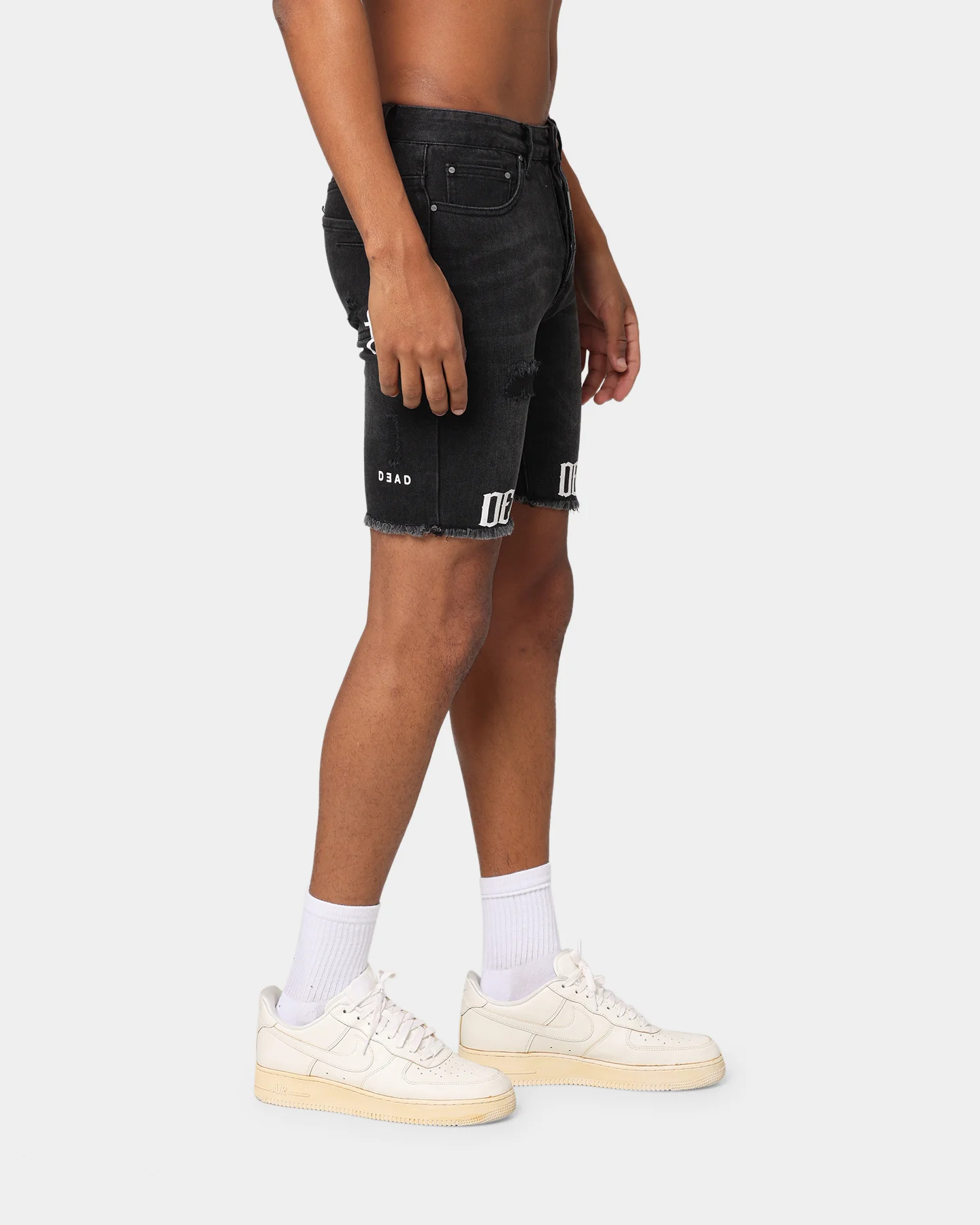 Dead Studios Destroy Denim Short Washed Black - Image 6