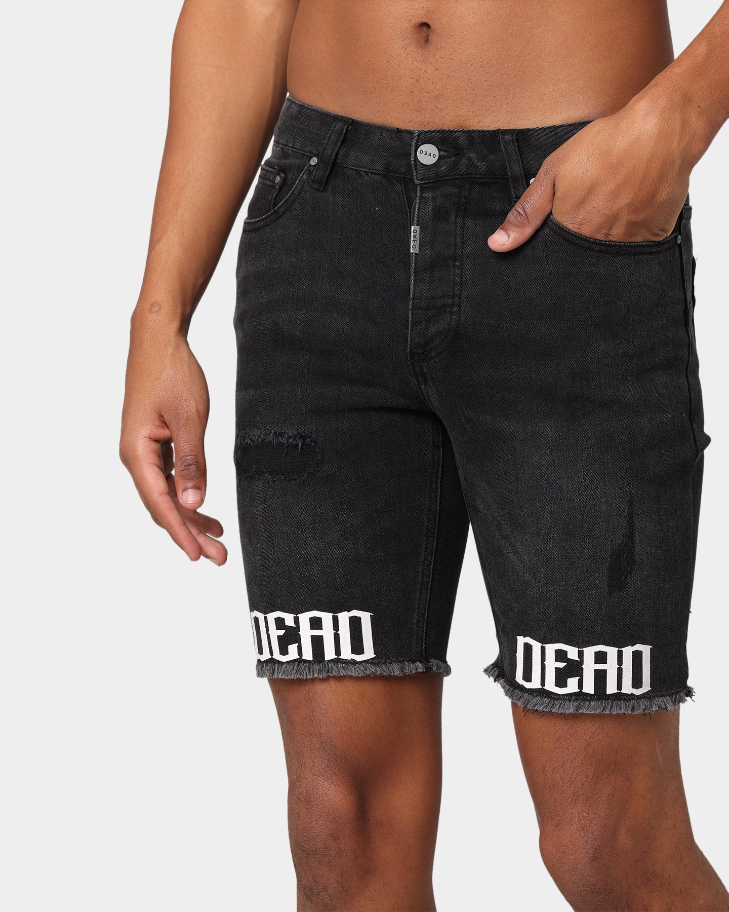 Dead Studios Destroy Denim Short Washed Black - Image 8