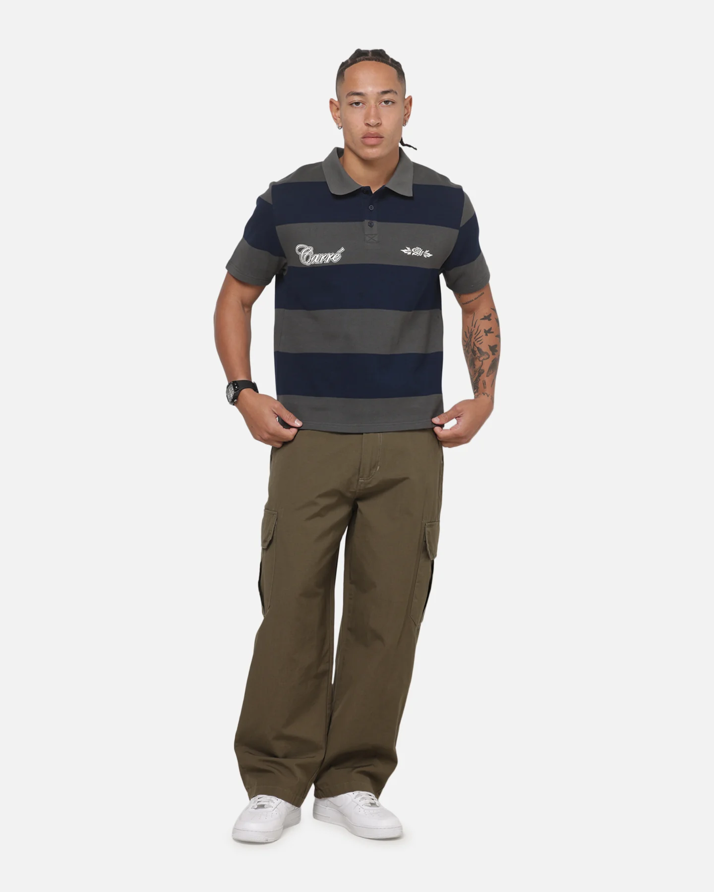 Carre Depot Cargo Pants Olive - Image 2